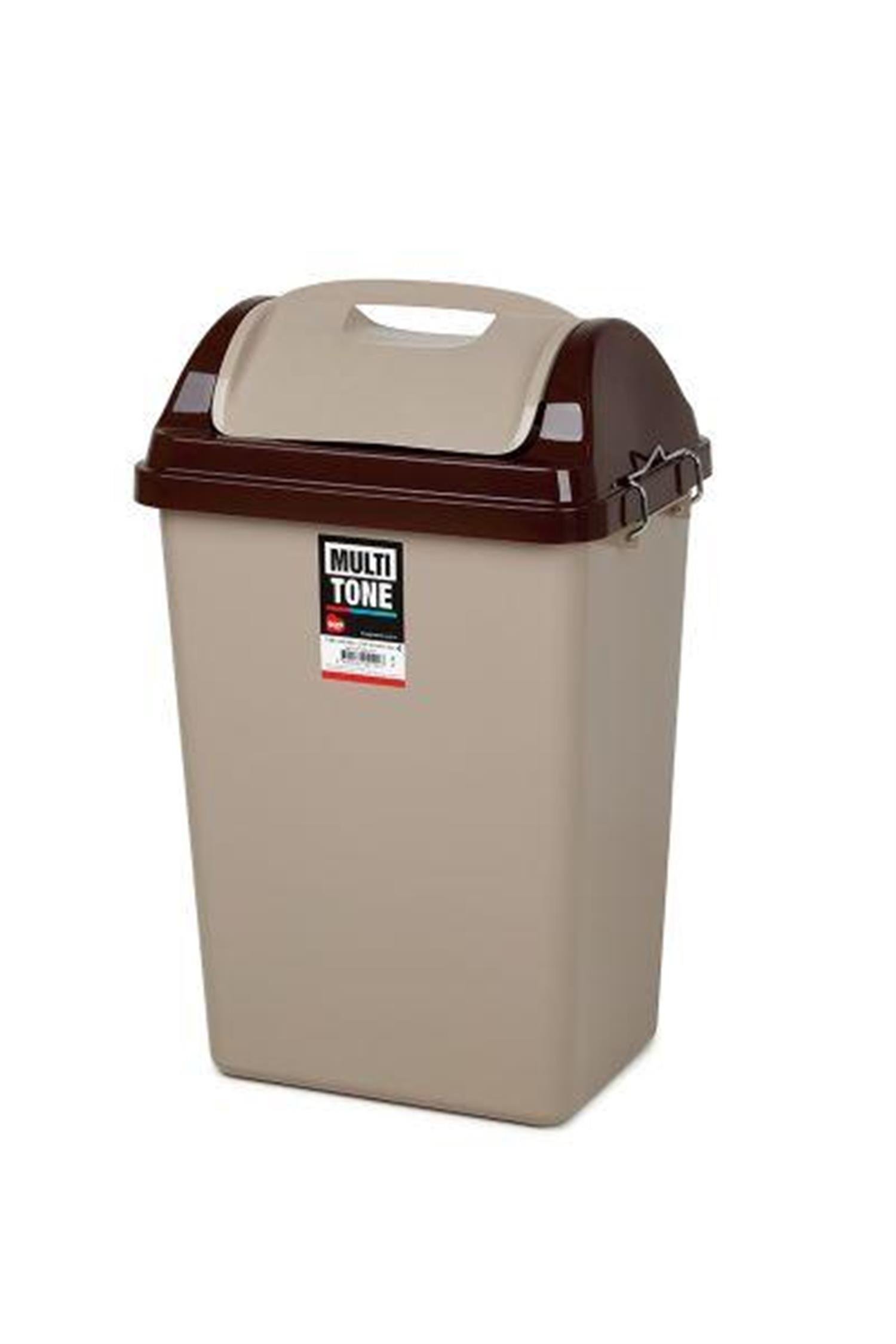 Mono Tone Köşeli Çöp Kovası İtmeli No:4 - 36 Lt BO194