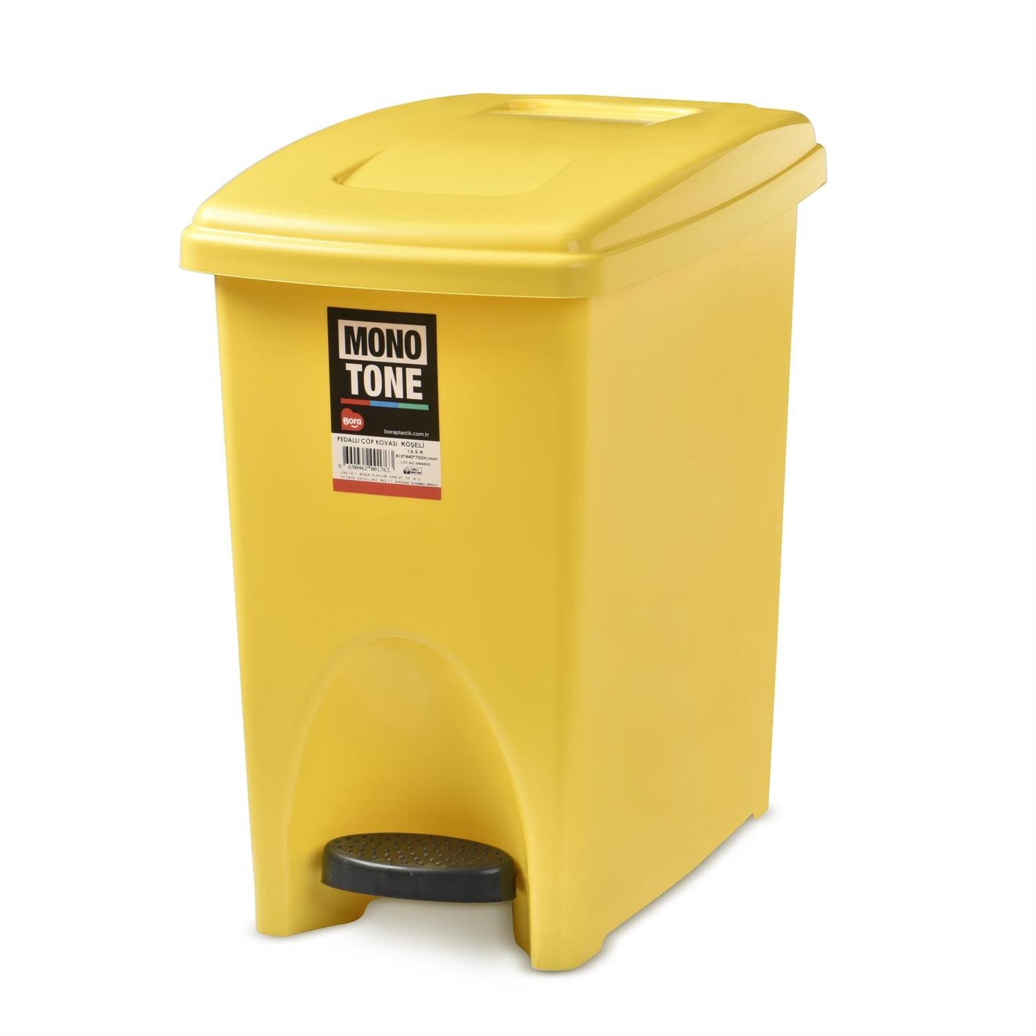 Mono Tone Pedallı Çöp kovası Köşeli 13,5 LT. BO176