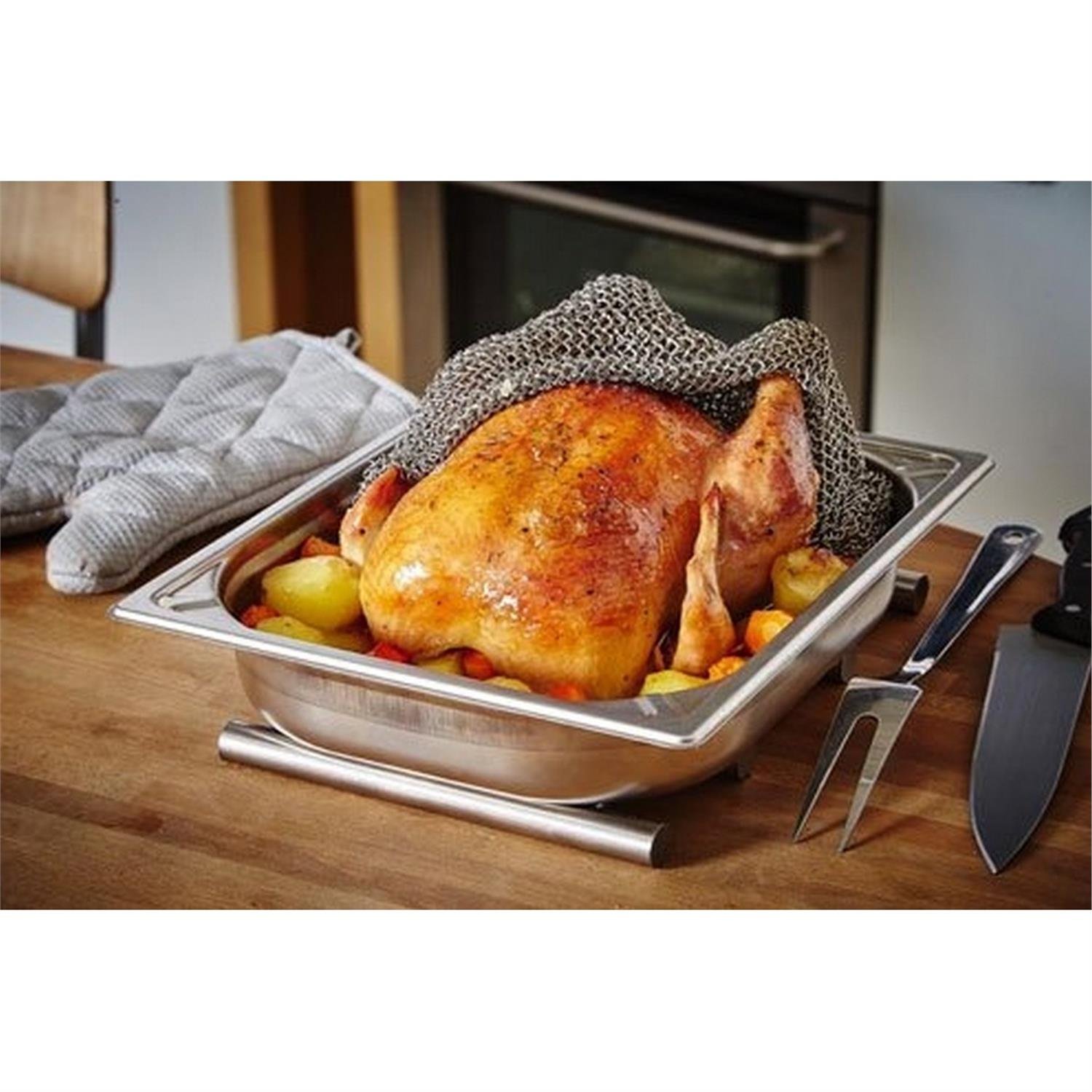 Paslanmaz Celık Pısırme Ortusu 40X40 Cm