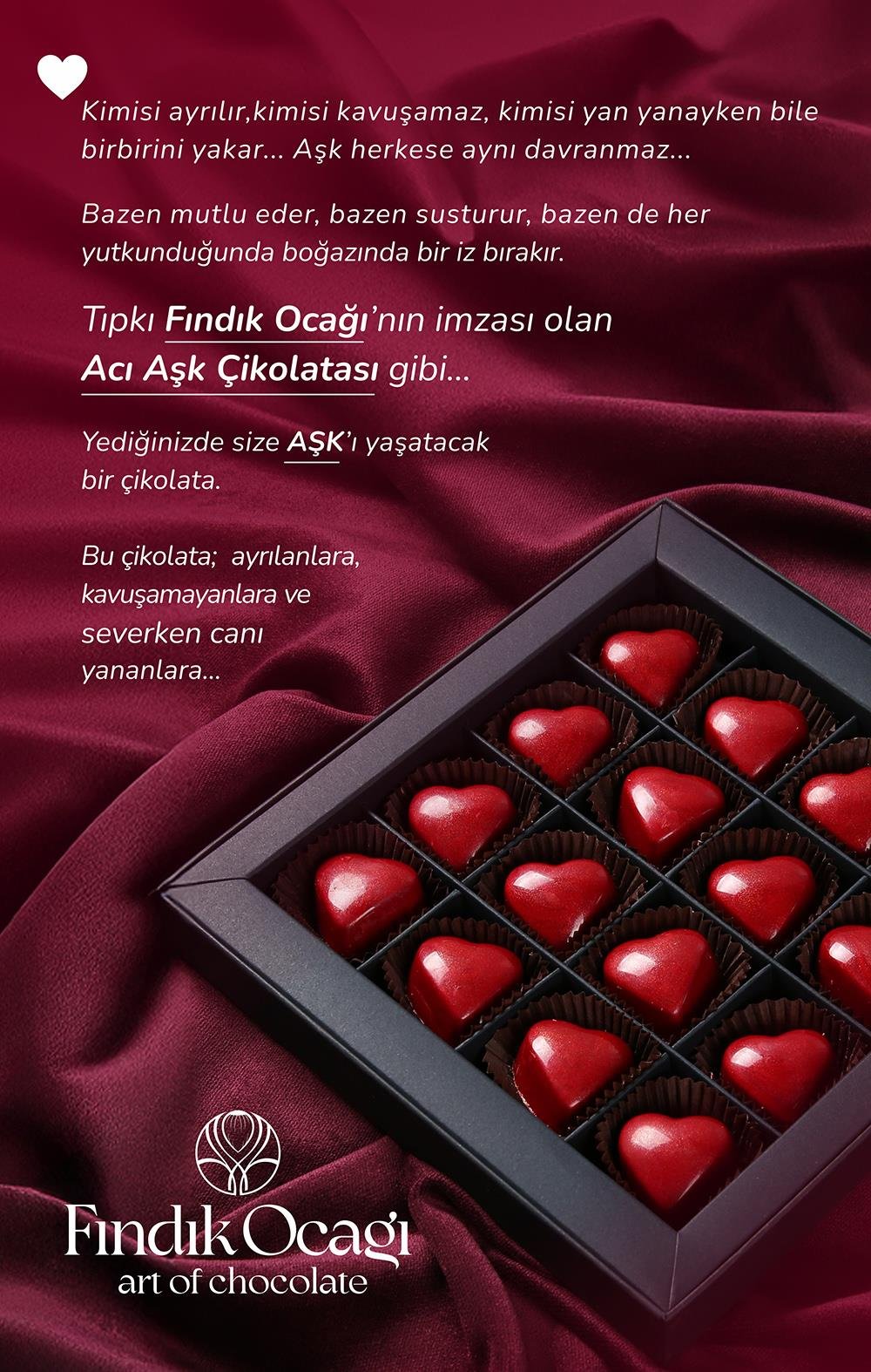 Acı Aşk Special Çikolata Kutusu 16'lı 200g