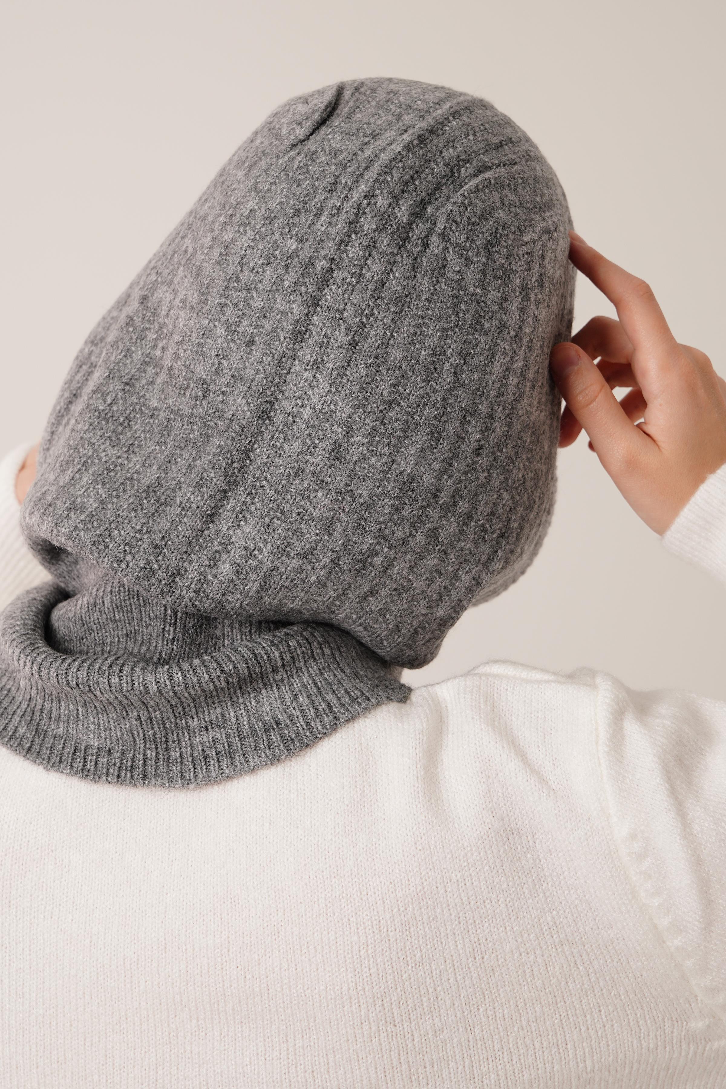 Balaclava Bere Triko Toptan Antrasit Kar Maskesi