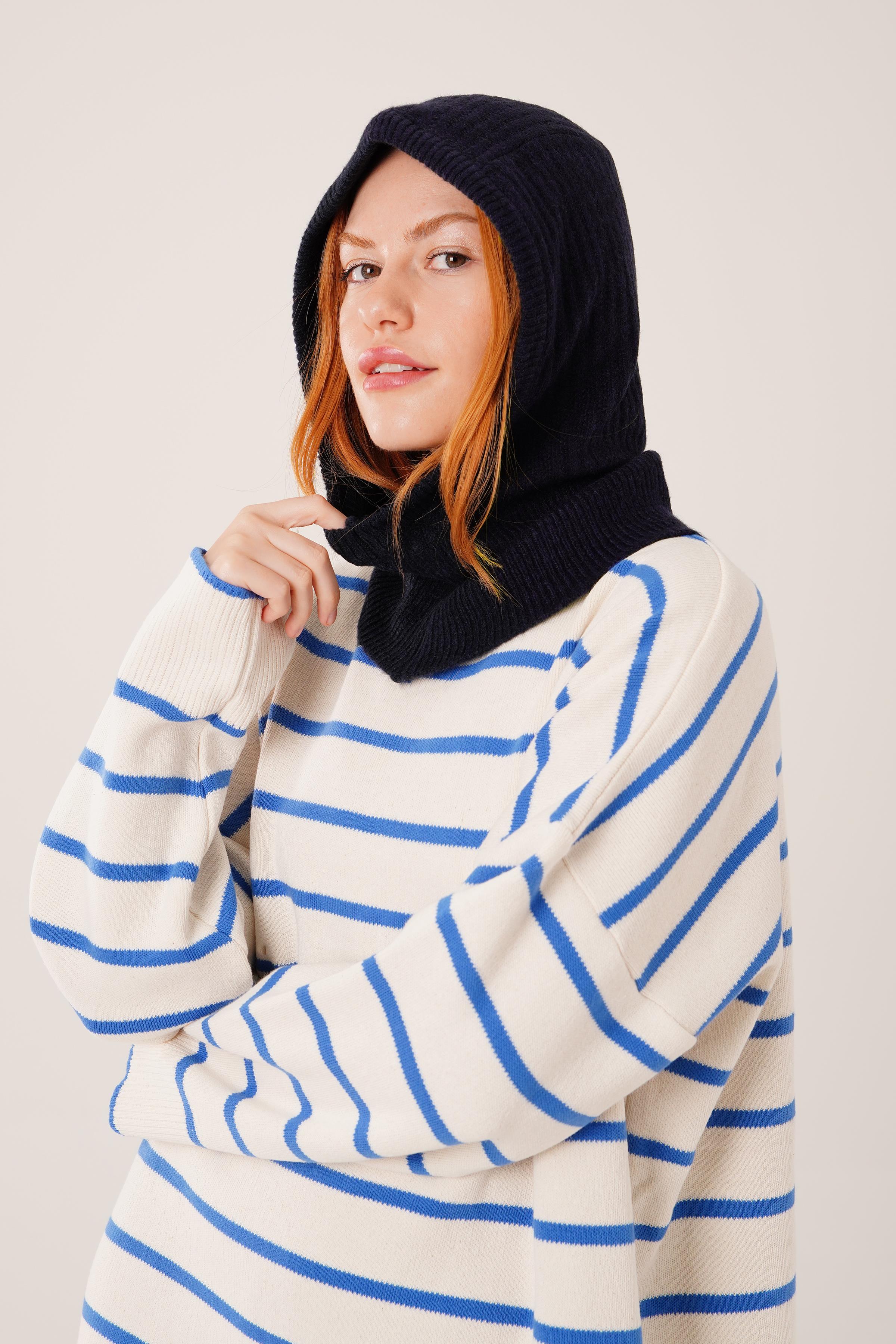 Balaclava Bere Triko Toptan Lacivert Kar Maskesi