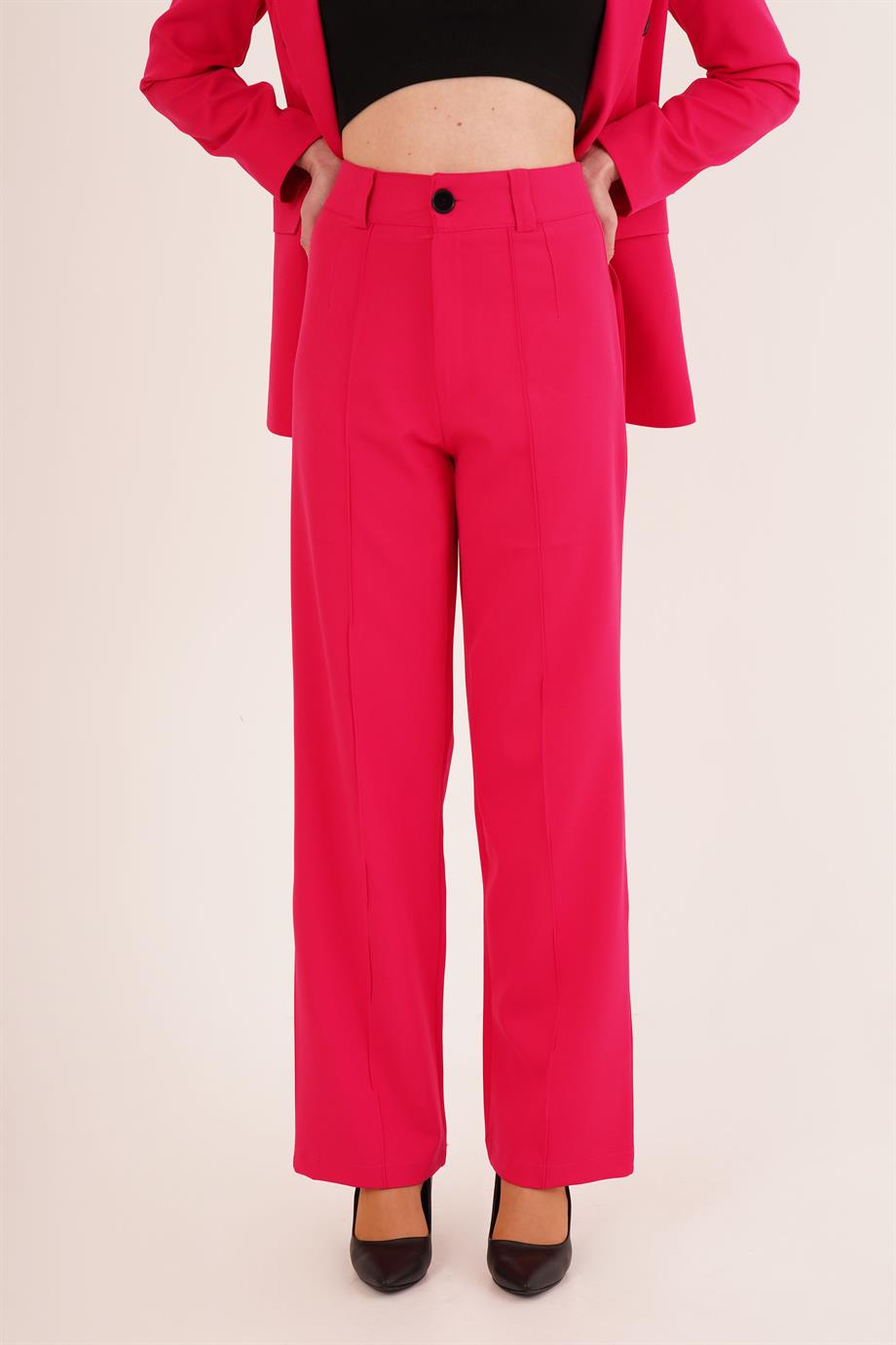 Basic Fuşya Pantolon