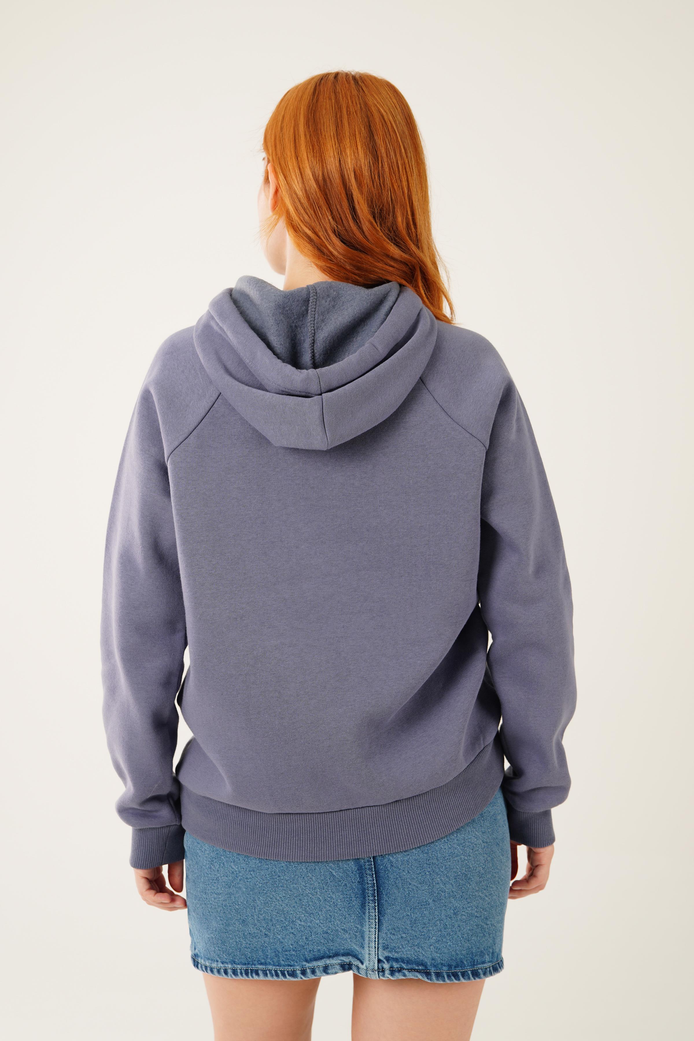 Kapüşonlu Basic Toptan Antrasit Sweat