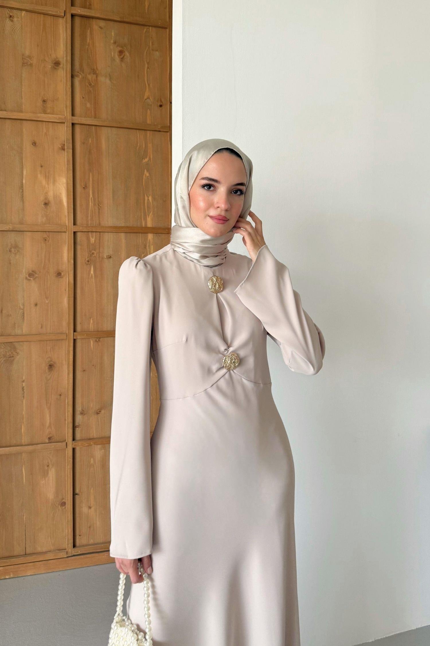 Adrina Elbise Taş Rengi