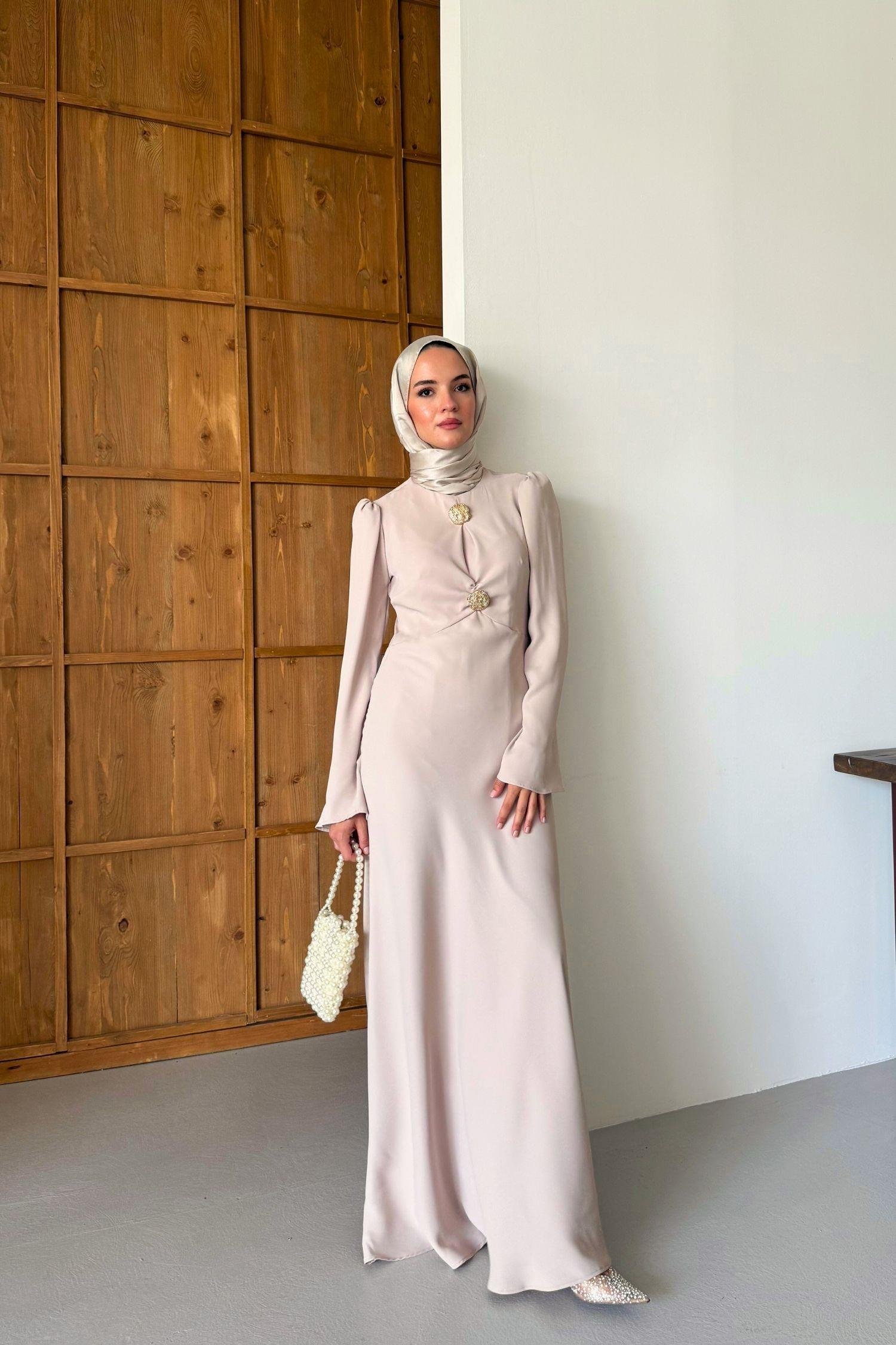 Adrina Elbise Taş Rengi