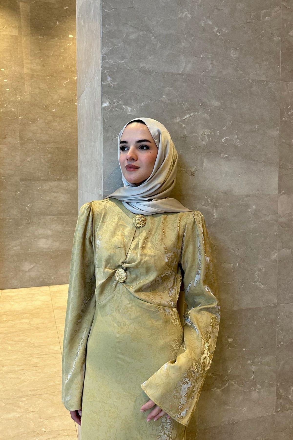 Adrina Elbise Yağ Yeşili