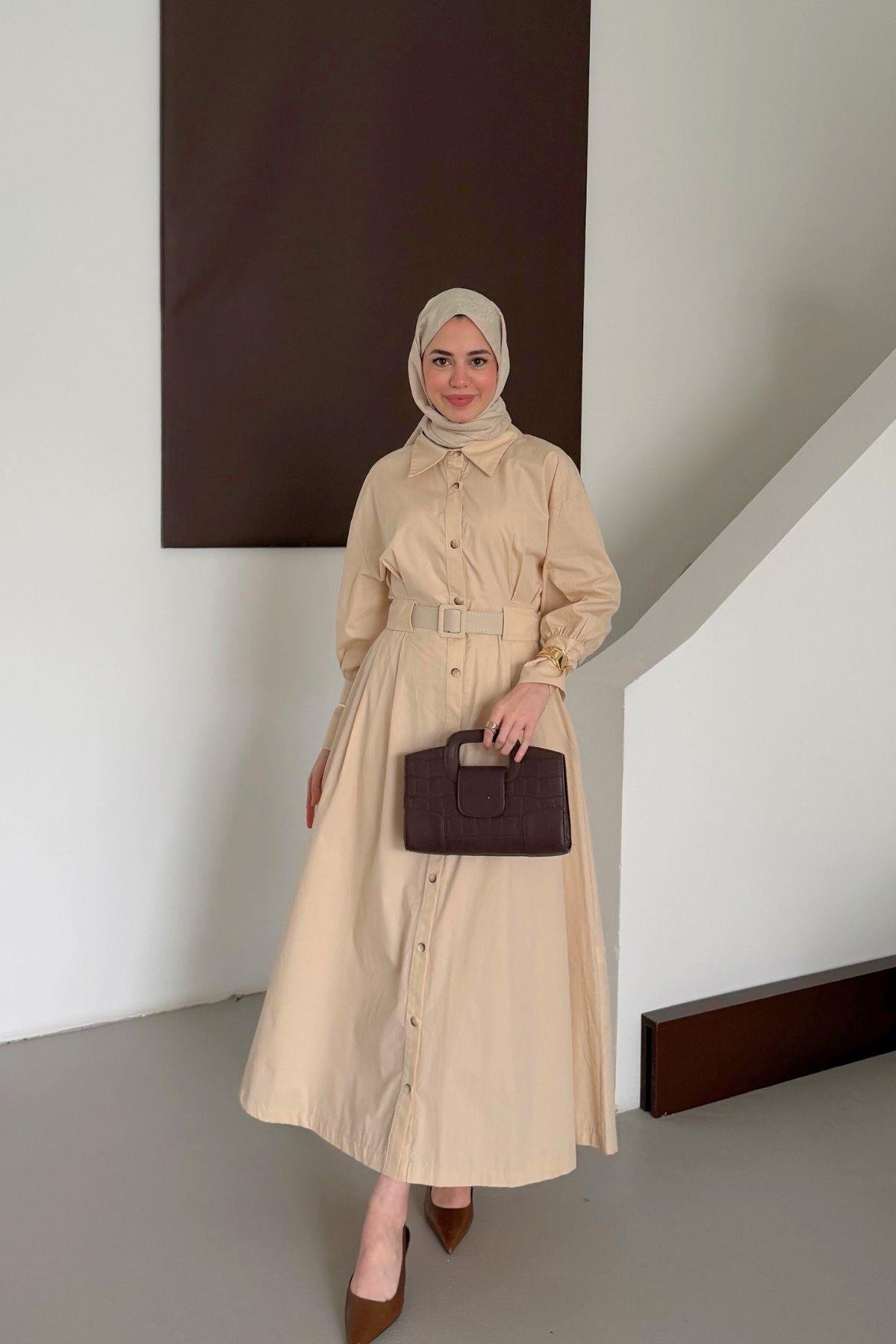 Asos Elbise Taş Rengi