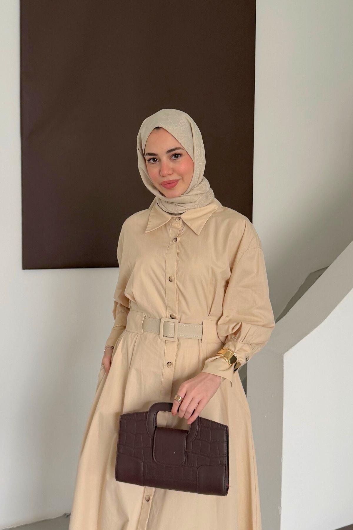 Asos Elbise Taş Rengi