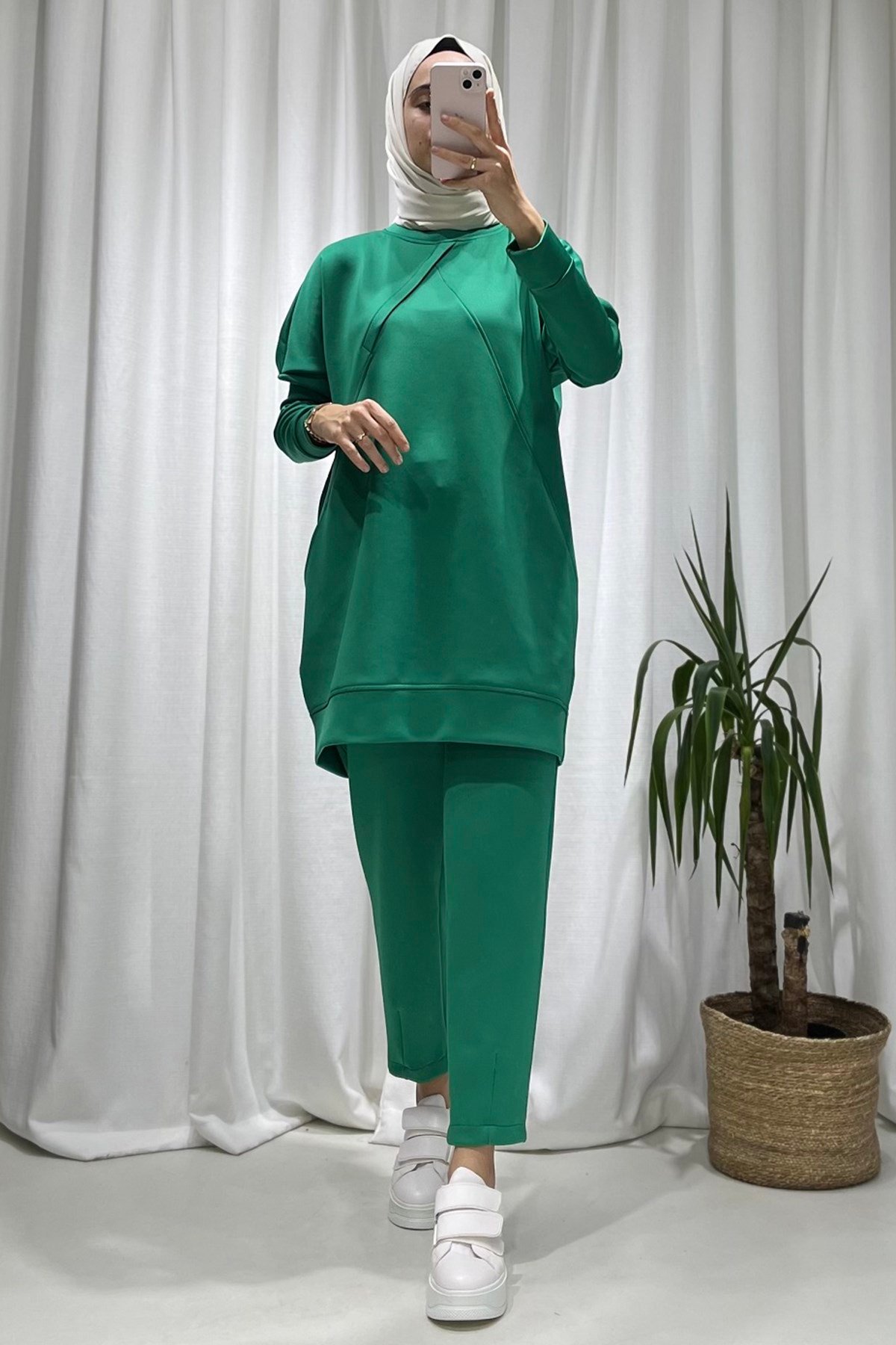 Benetton Yeşili Scuba Takım