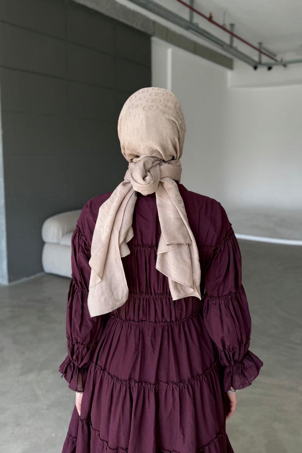 Carel Vual Elbise Bordo
