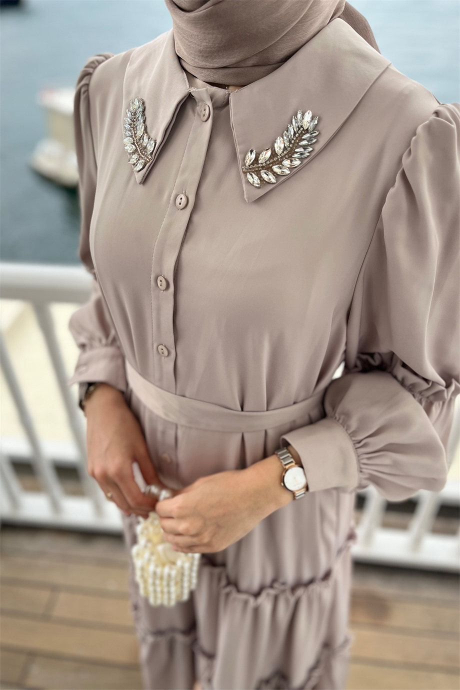 Carla Elbise Taş Rengi