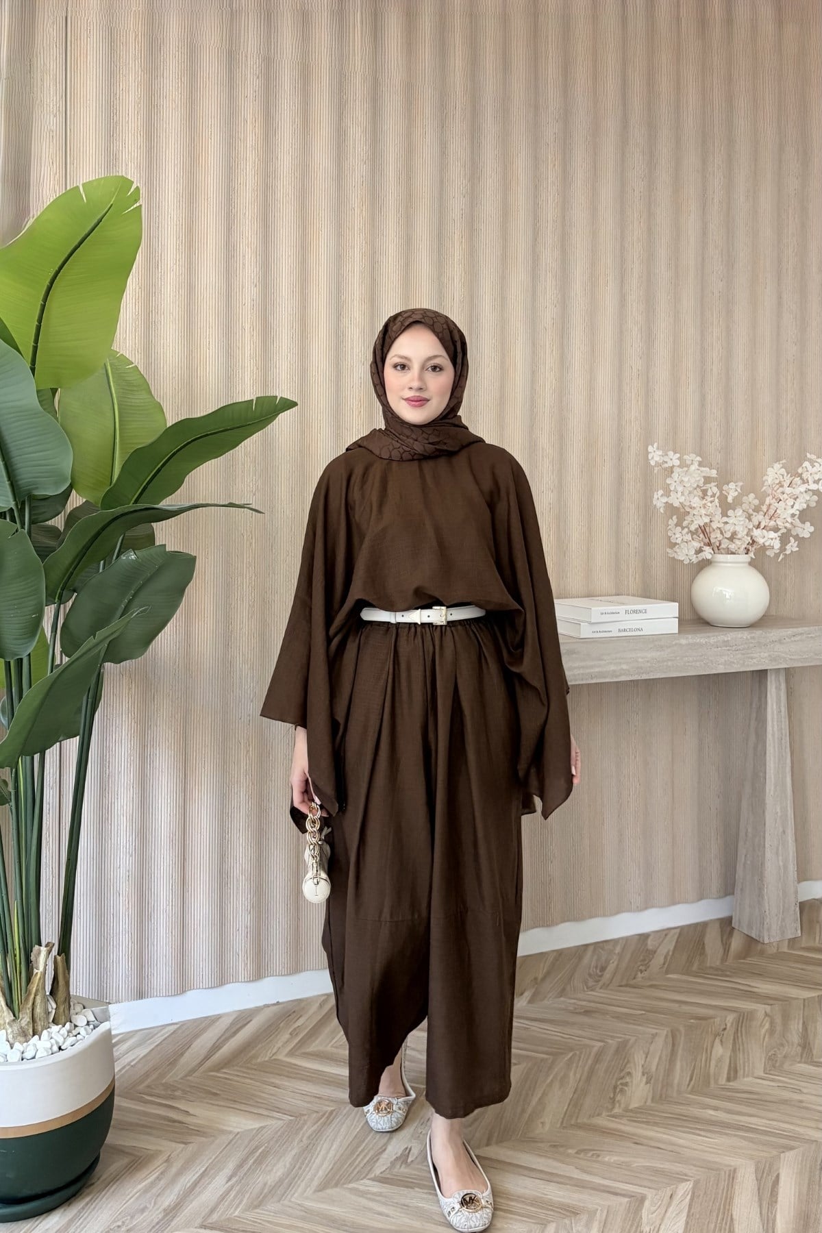 Carla Yarasa Kol Takım Kahverengi