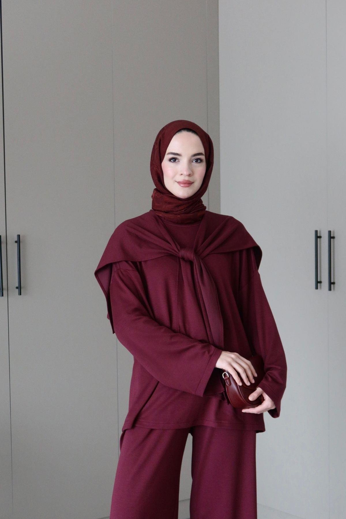 Dora Üçlü Oysho Takım Bordo