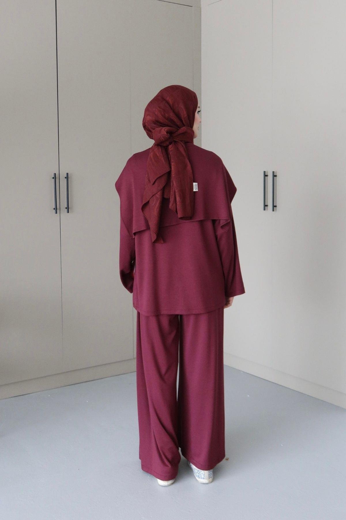 Dora Üçlü Oysho Takım Bordo