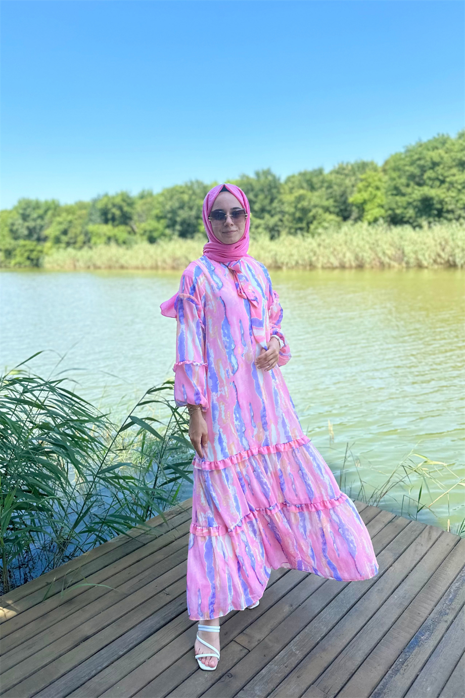 Dream Elbise Pembe
