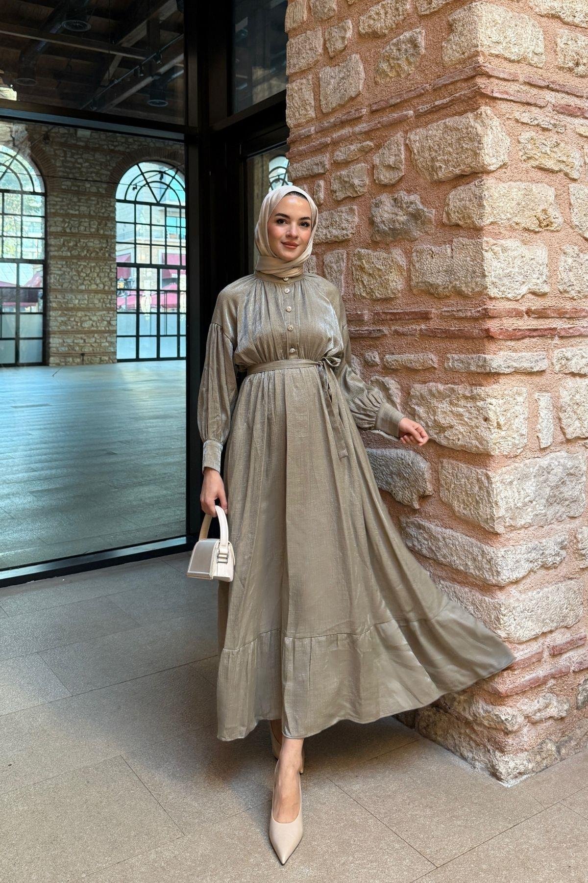 Elsa Elbise Çağla Yeşili