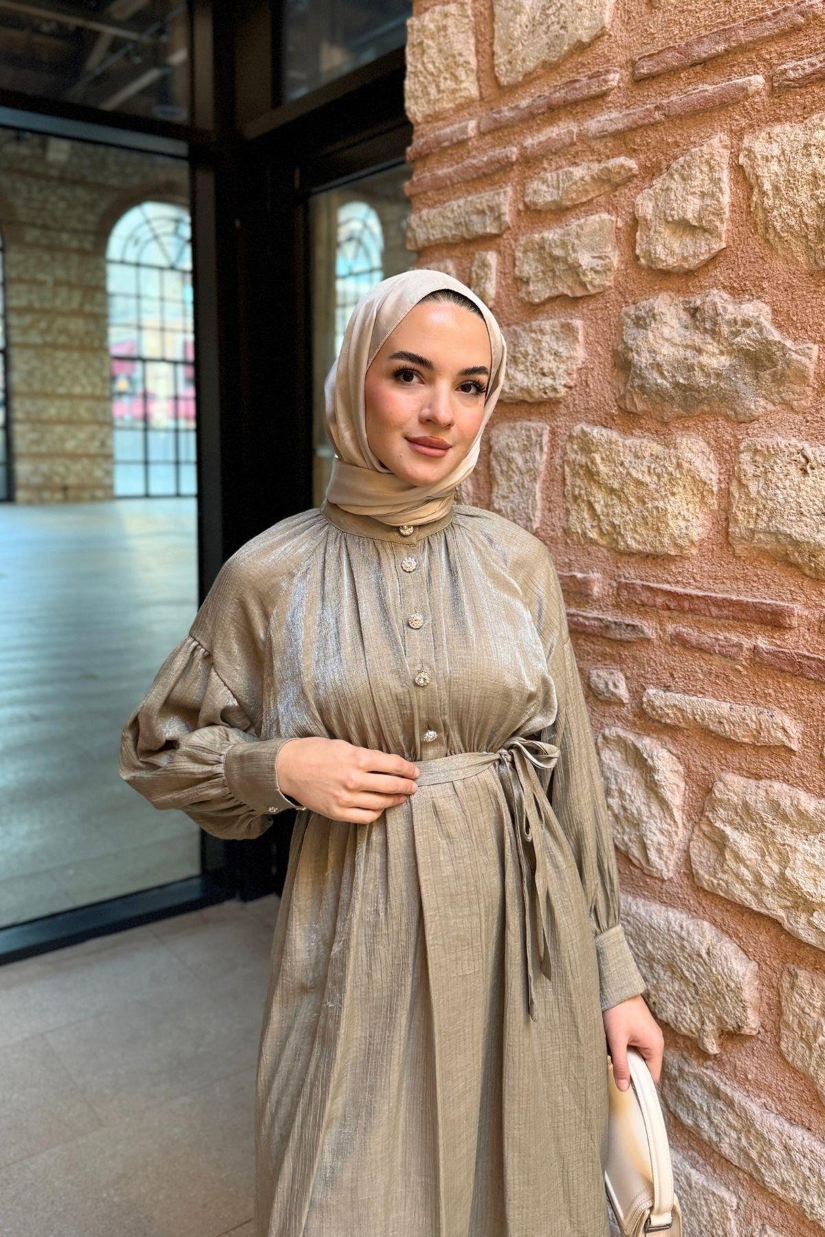 Elsa Elbise Çağla Yeşili