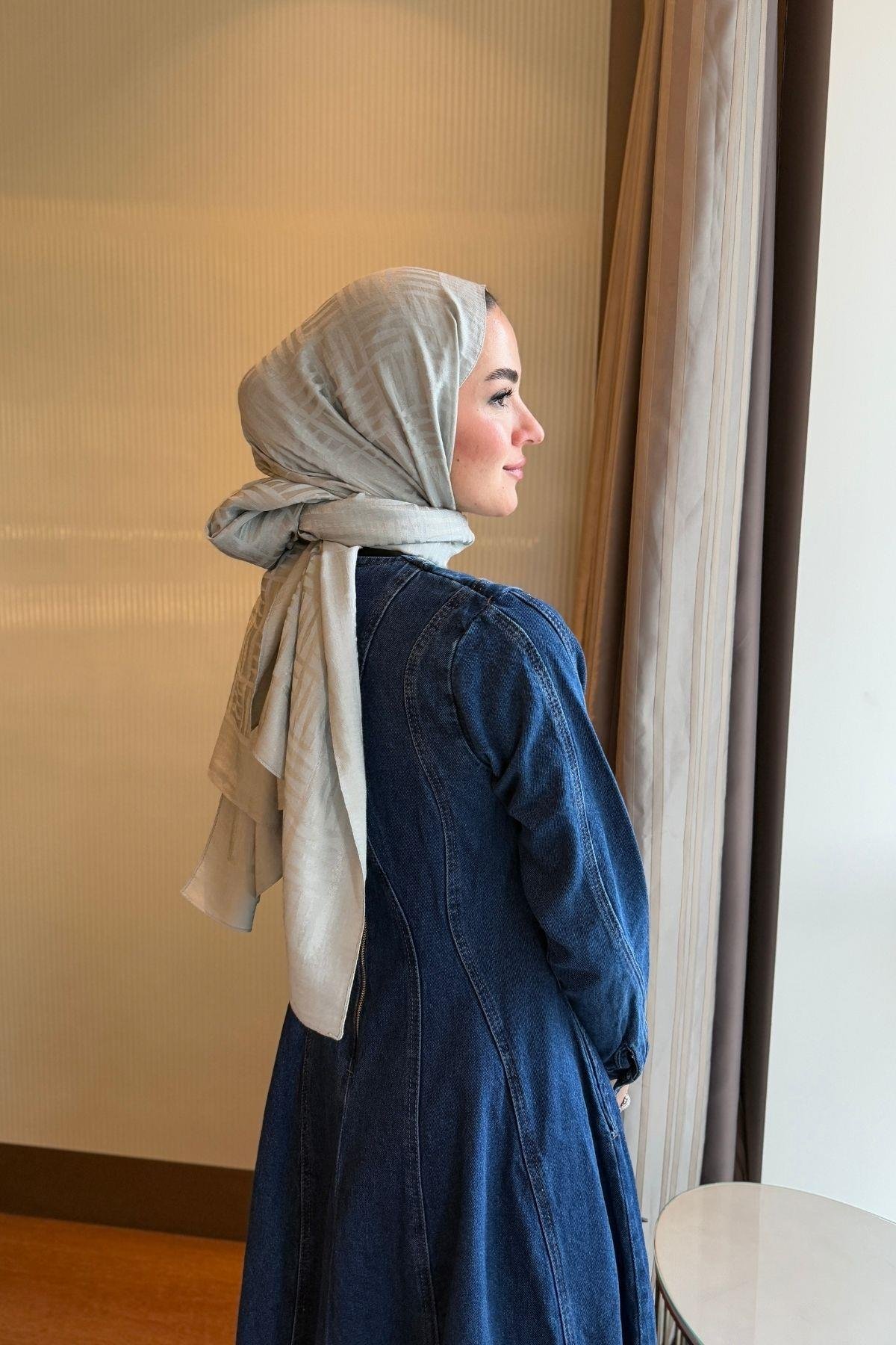 Eva Denim Elbise Koyu Mavi