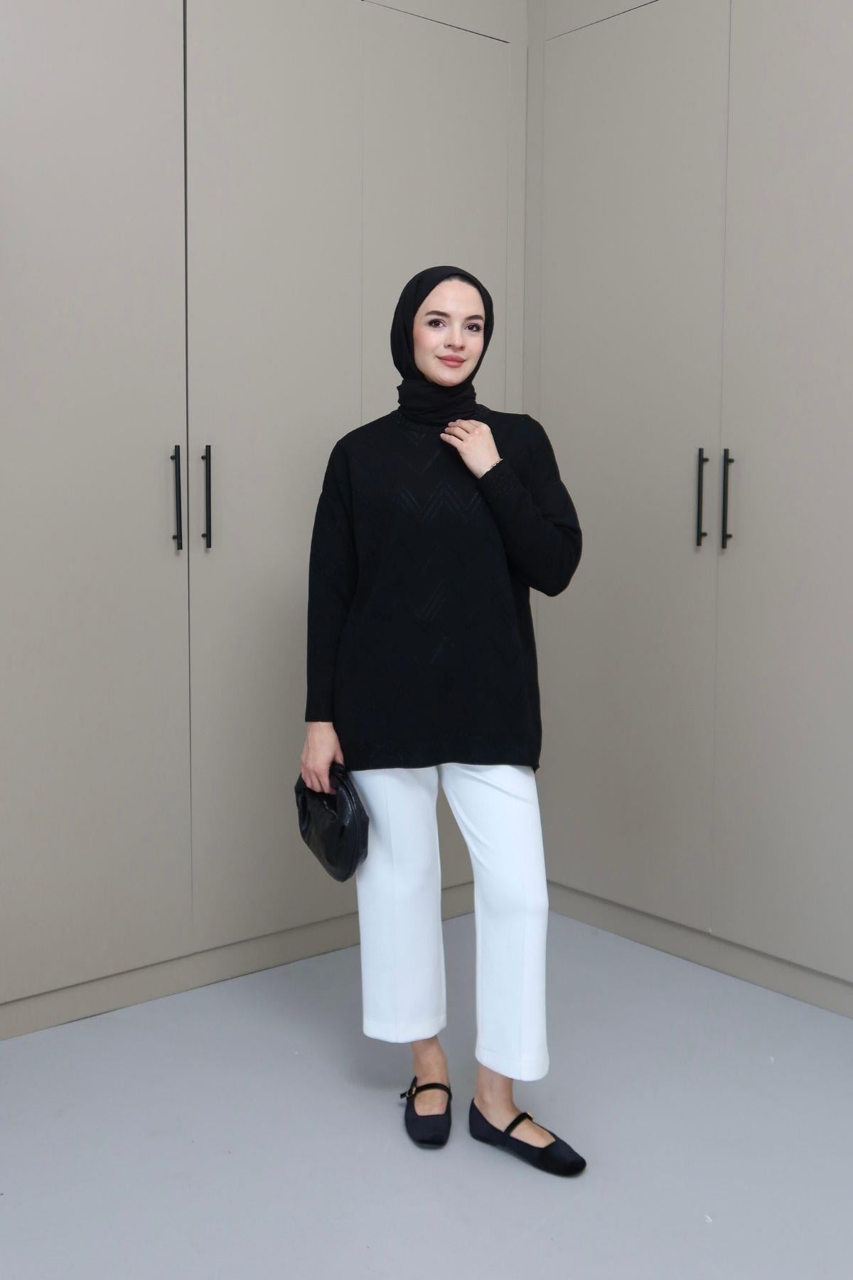 Everest Merserize Tunik Siyah