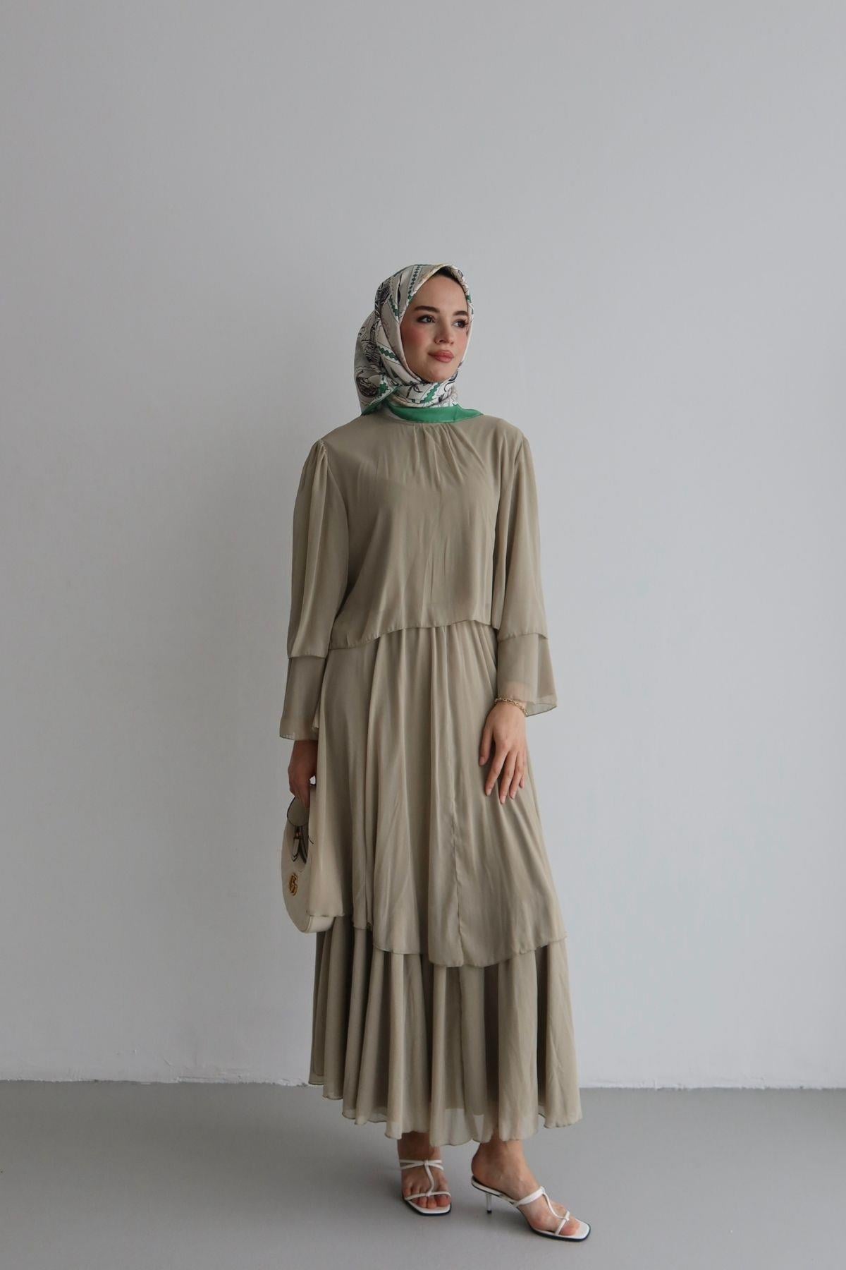 Farah Şifon Takım Mint Yeşili