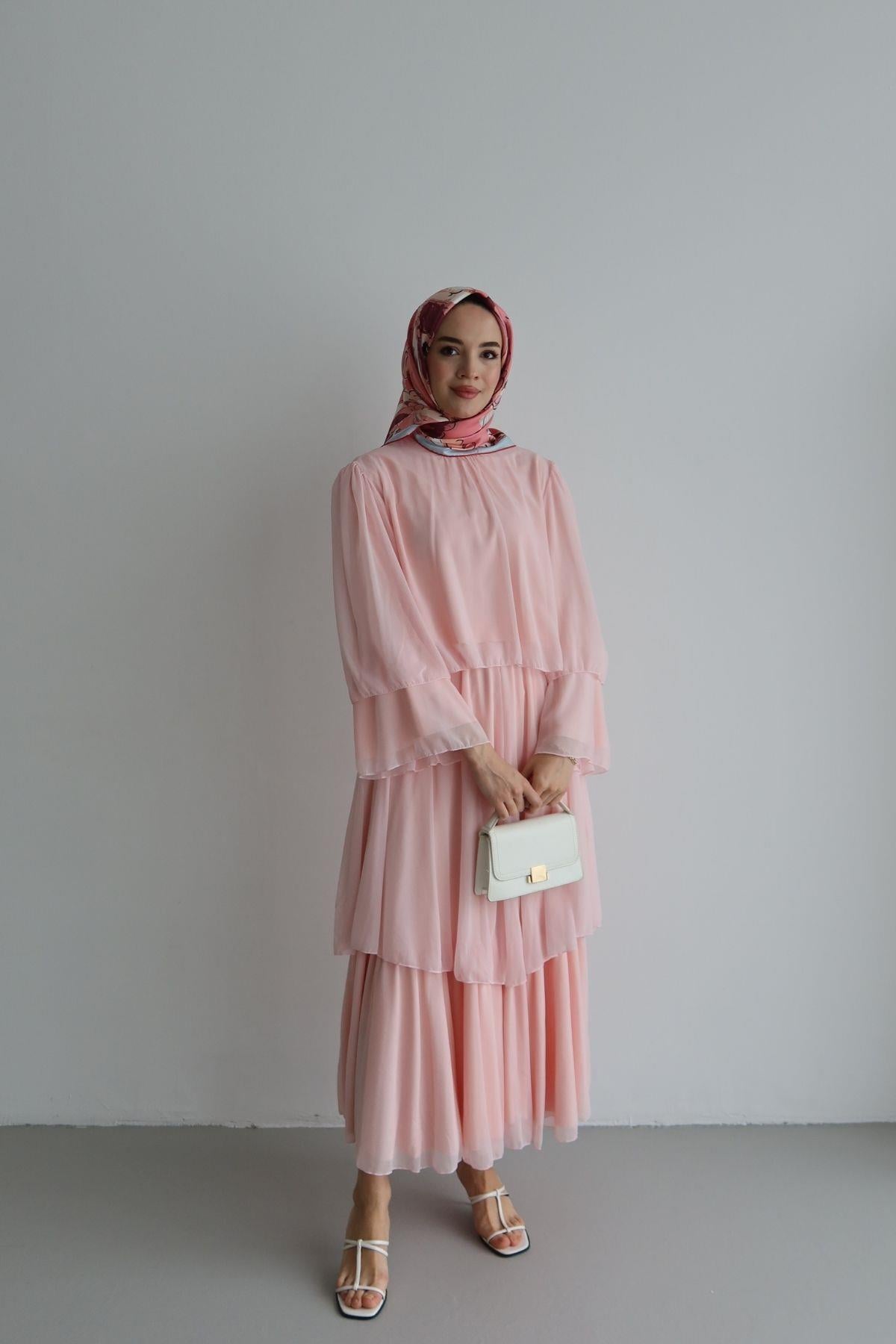 Farah Şifon Takım Pembe