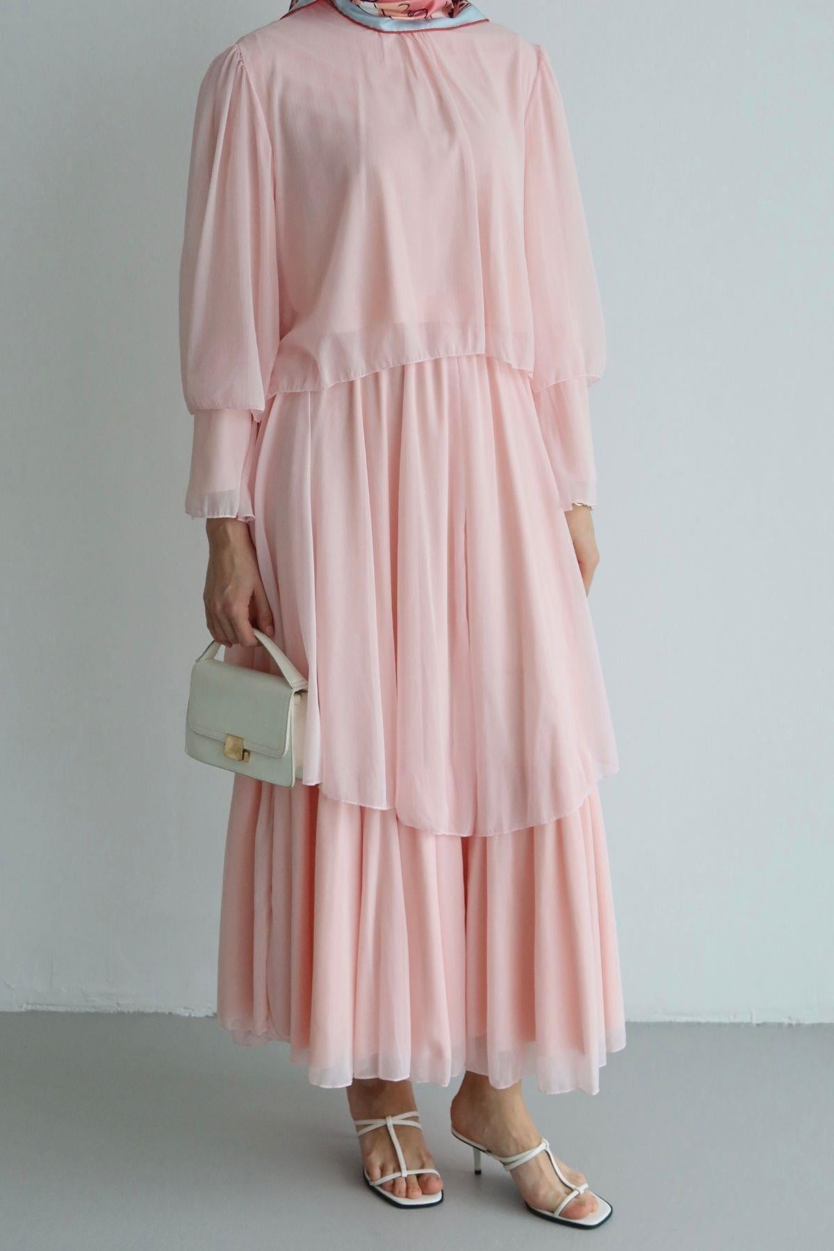 Farah Şifon Takım Pembe