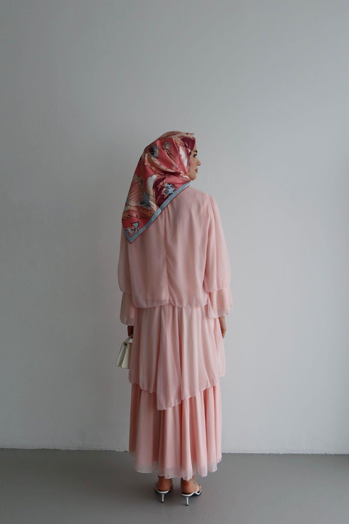 Farah Şifon Takım Pembe