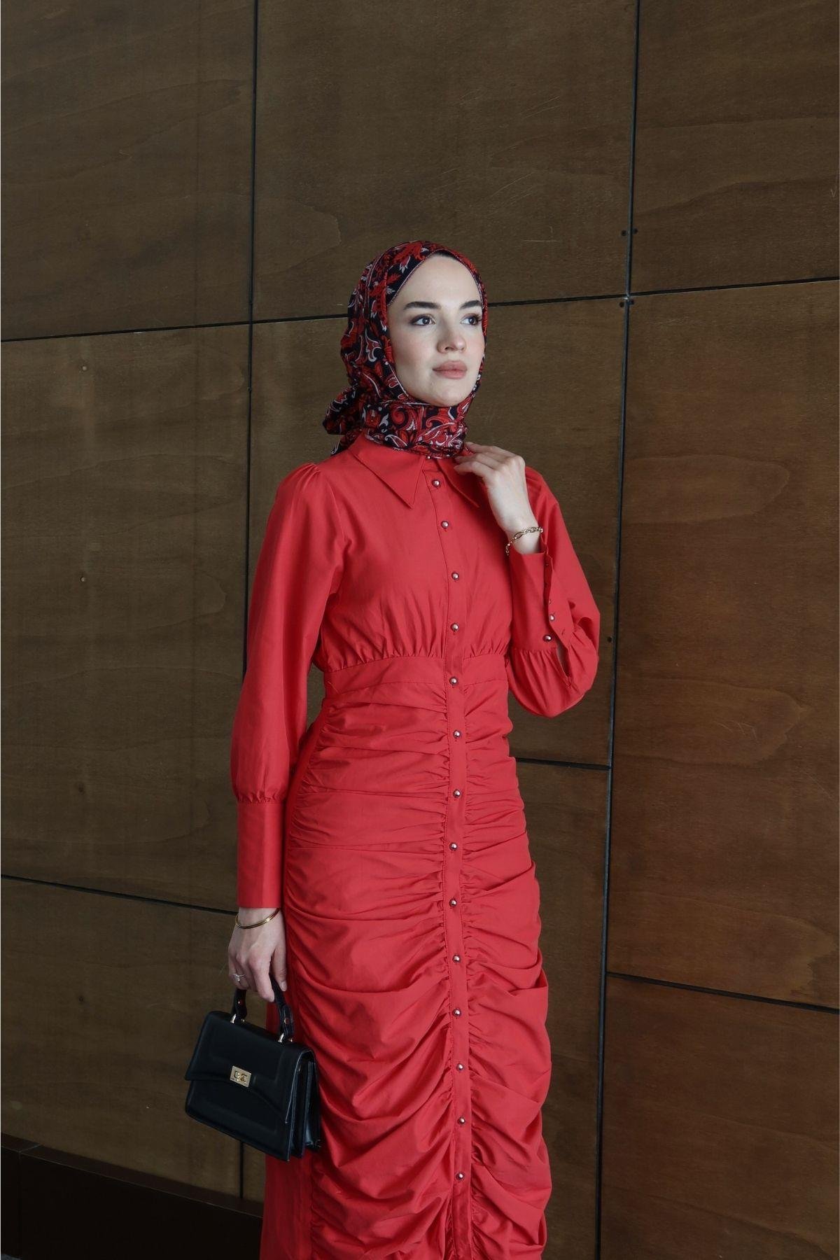 Ferda Elbise Kırmızı