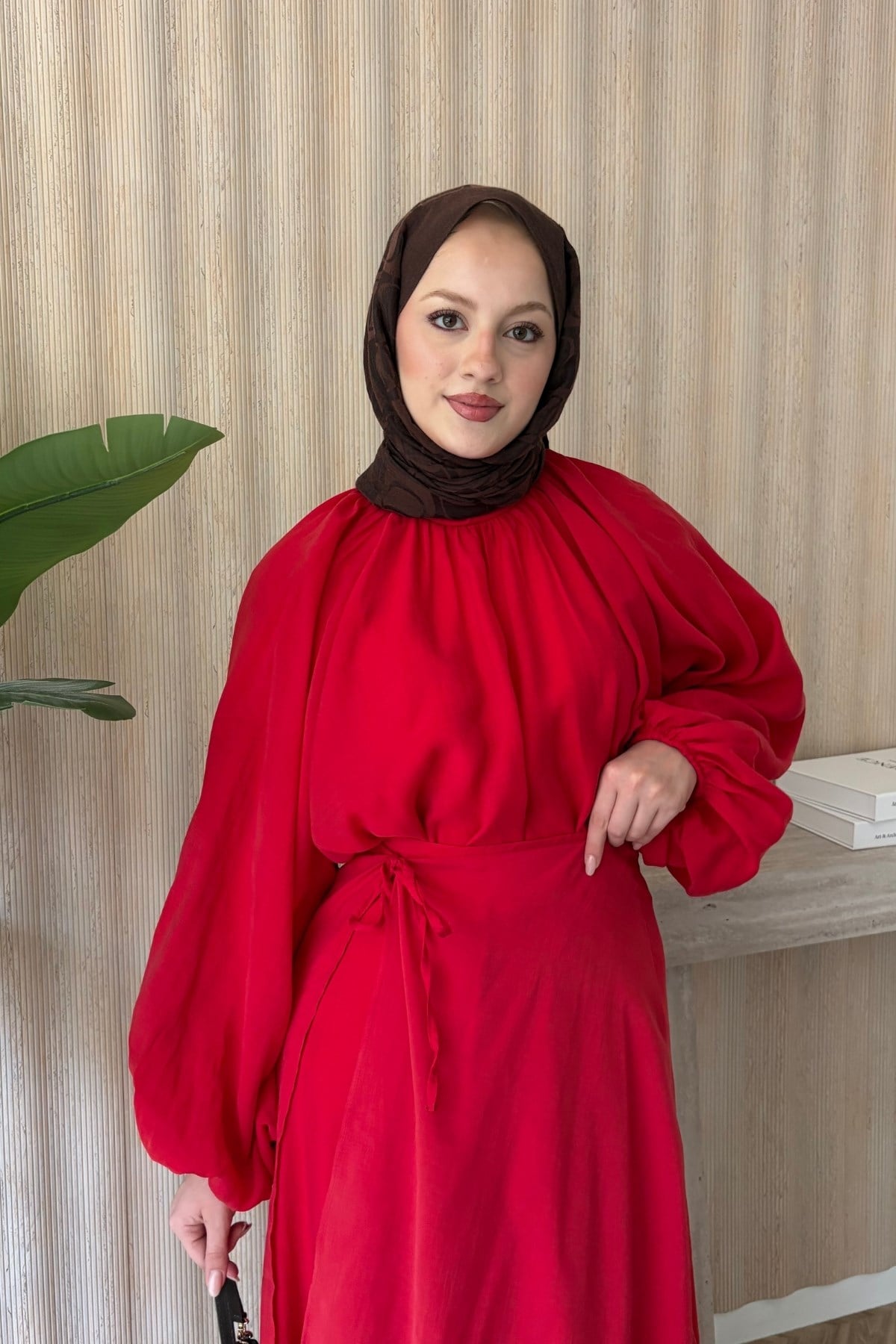 Freya Etekli Takım Kırmızı