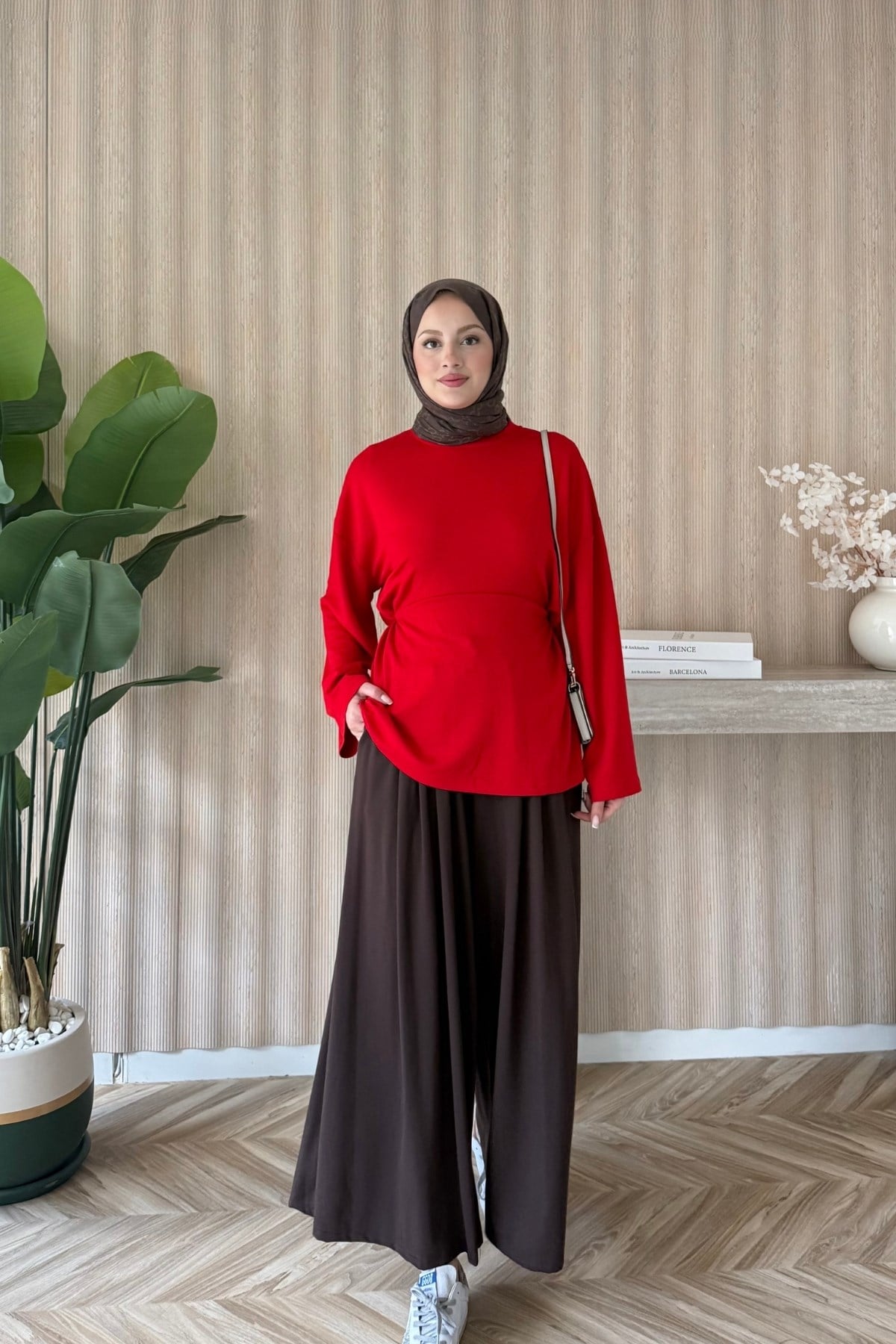 İthal Oysh Pantolon Etek Kahve