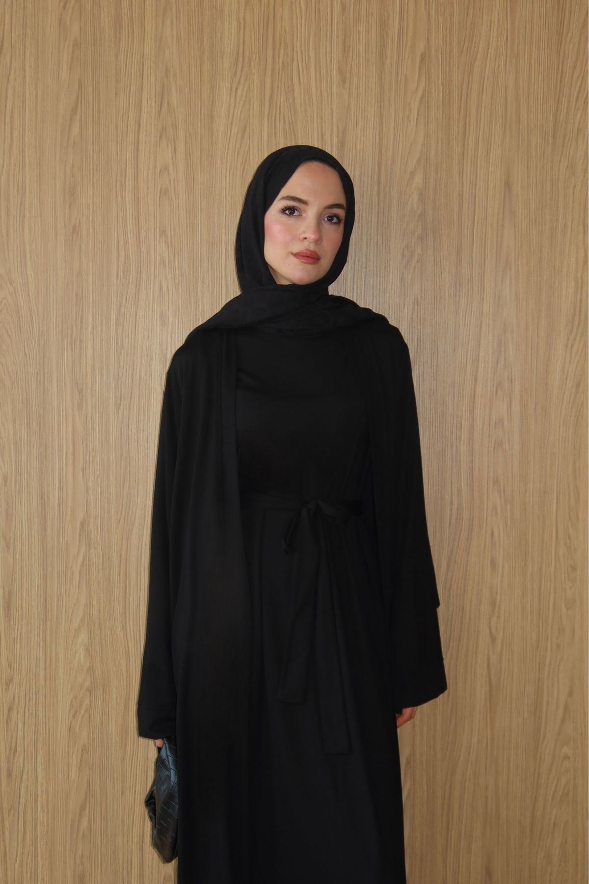 Jade Penye Abaya Takım Siyah