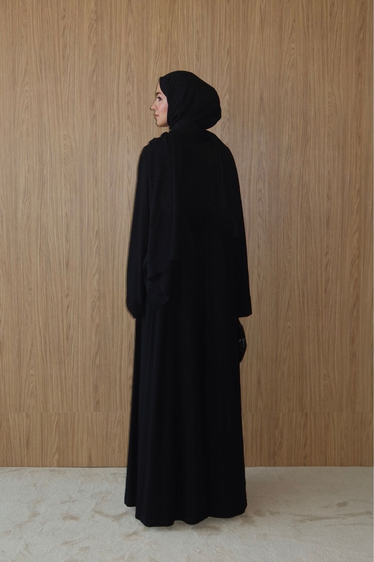 Jade Penye Abaya Takım Siyah