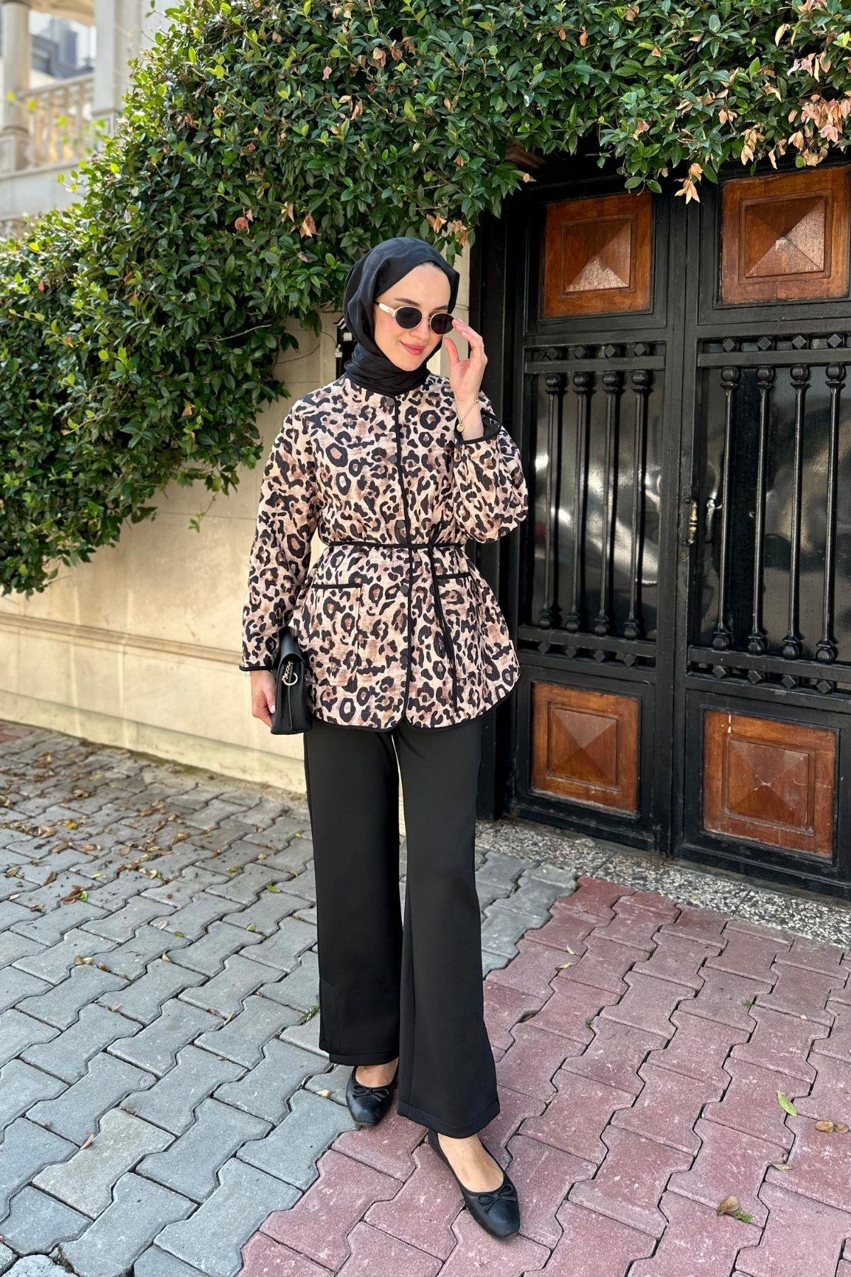 Jannes Leopar Desen Ceket