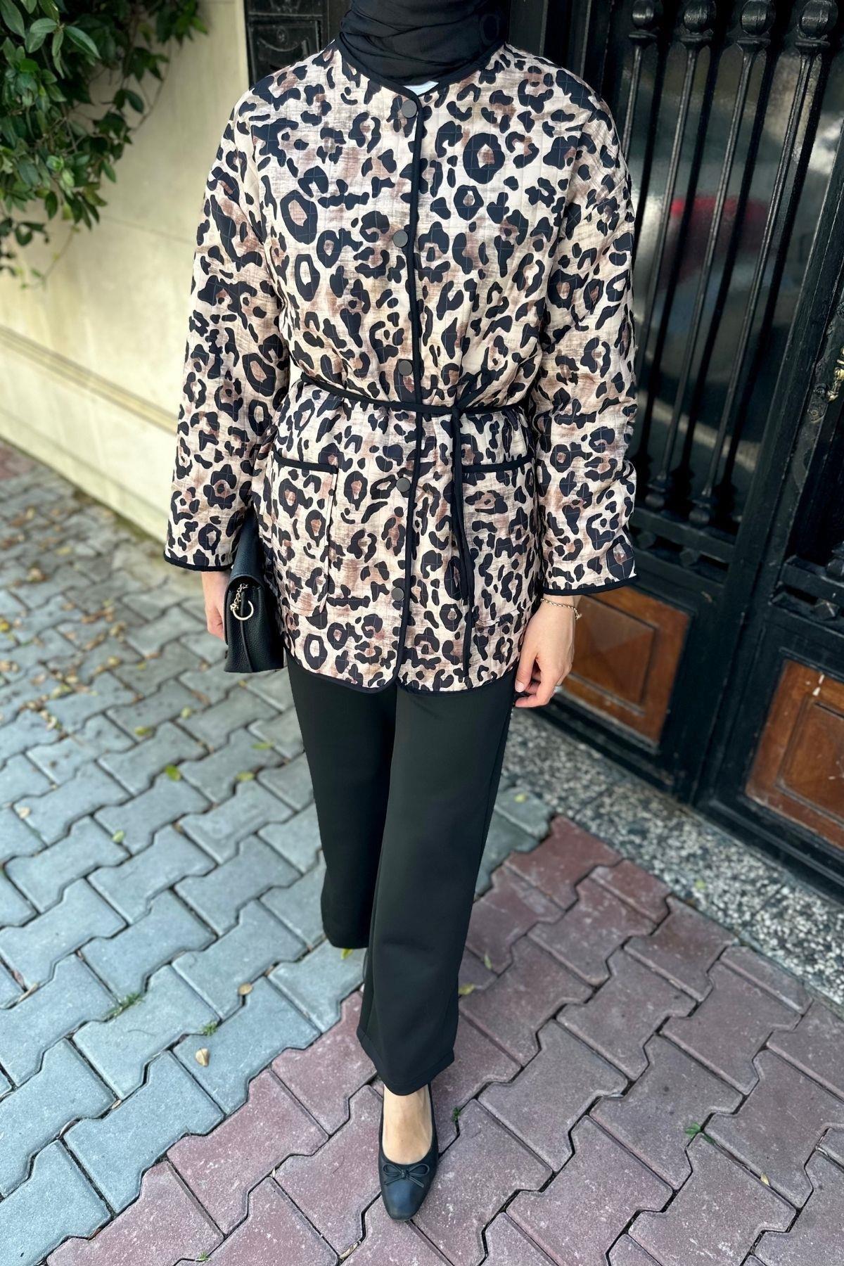 Jannes Leopar Desen Ceket
