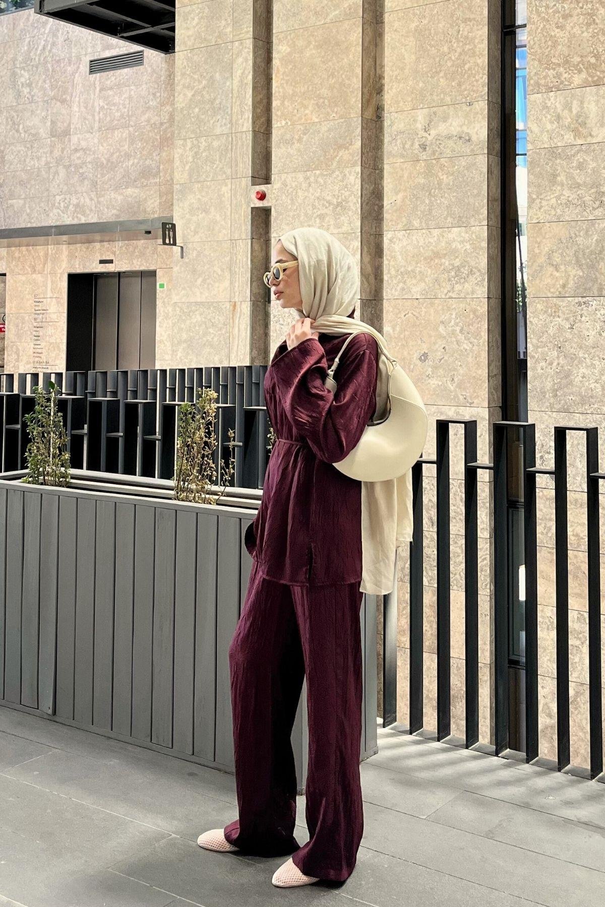 Jewel Crush Takım Bordo