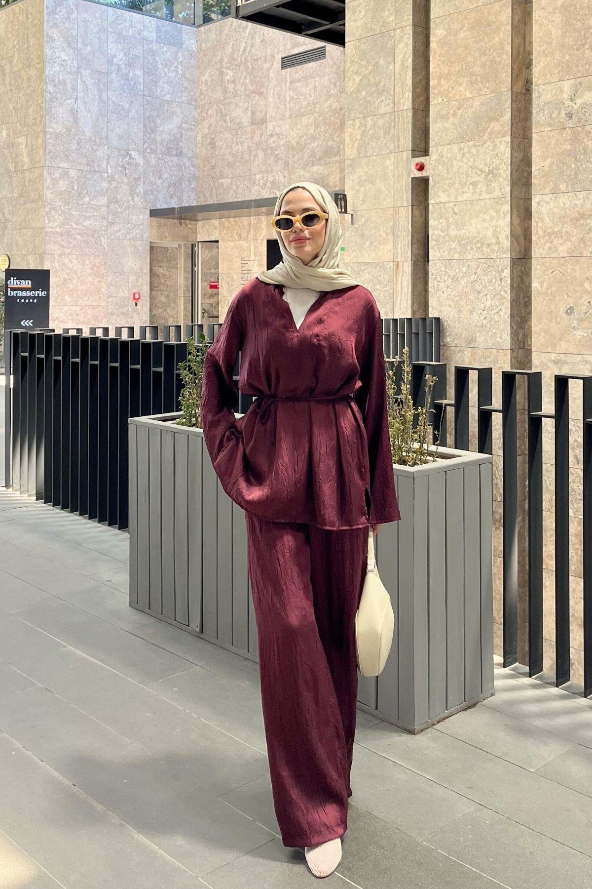 Jewel Crush Takım Bordo