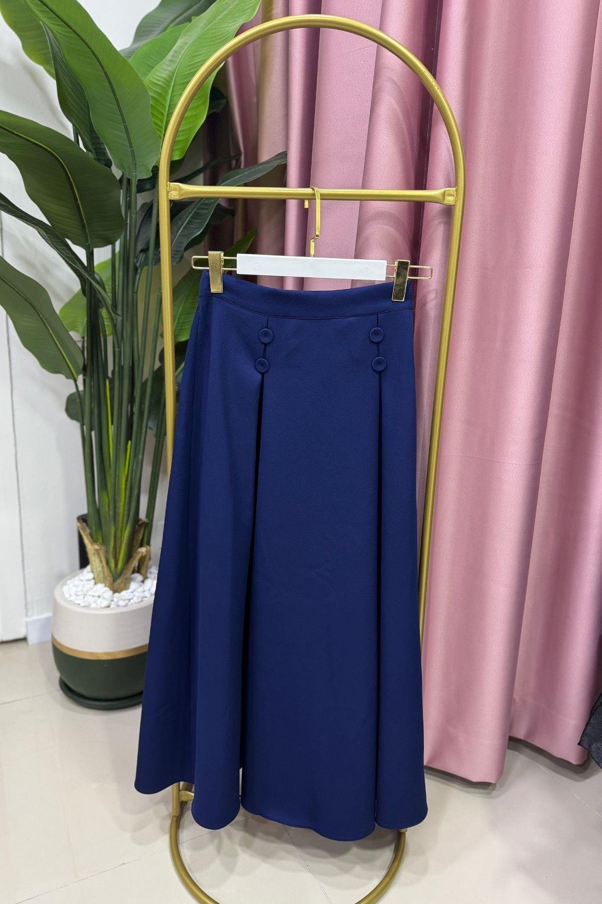 Lara Blazer Etekli Takım Lacivert