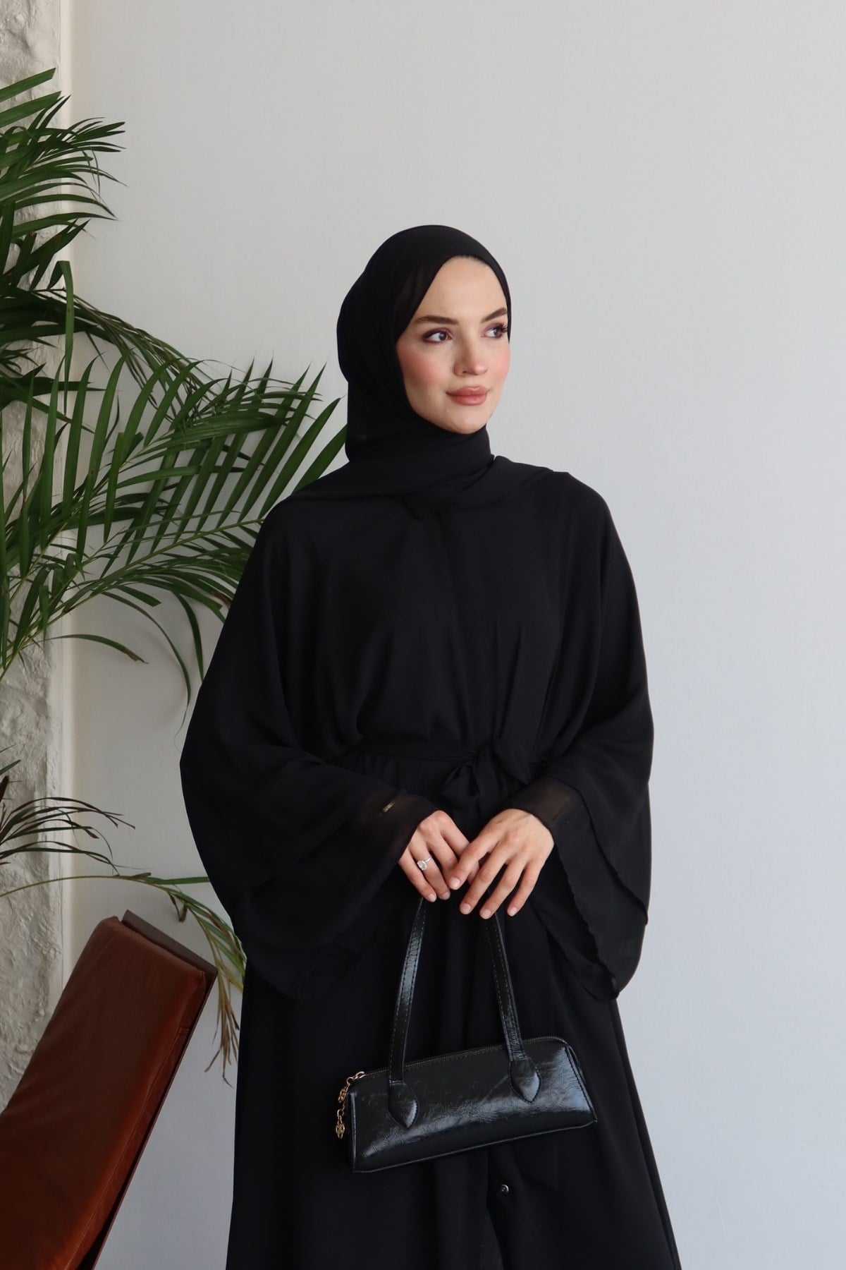 Lavin Şallı Abaya Siyah