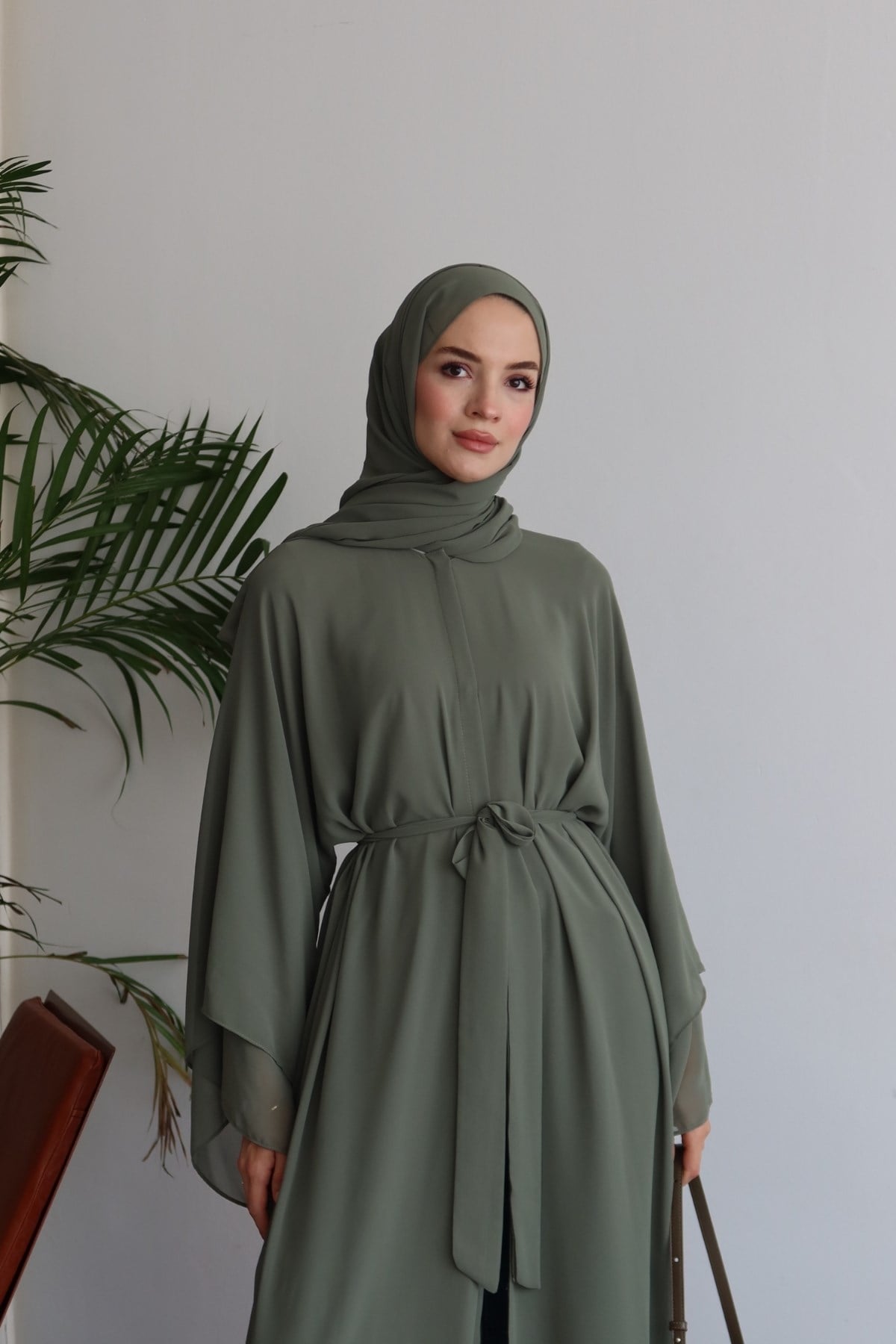 Lavin Şallı Abaya Yeşil