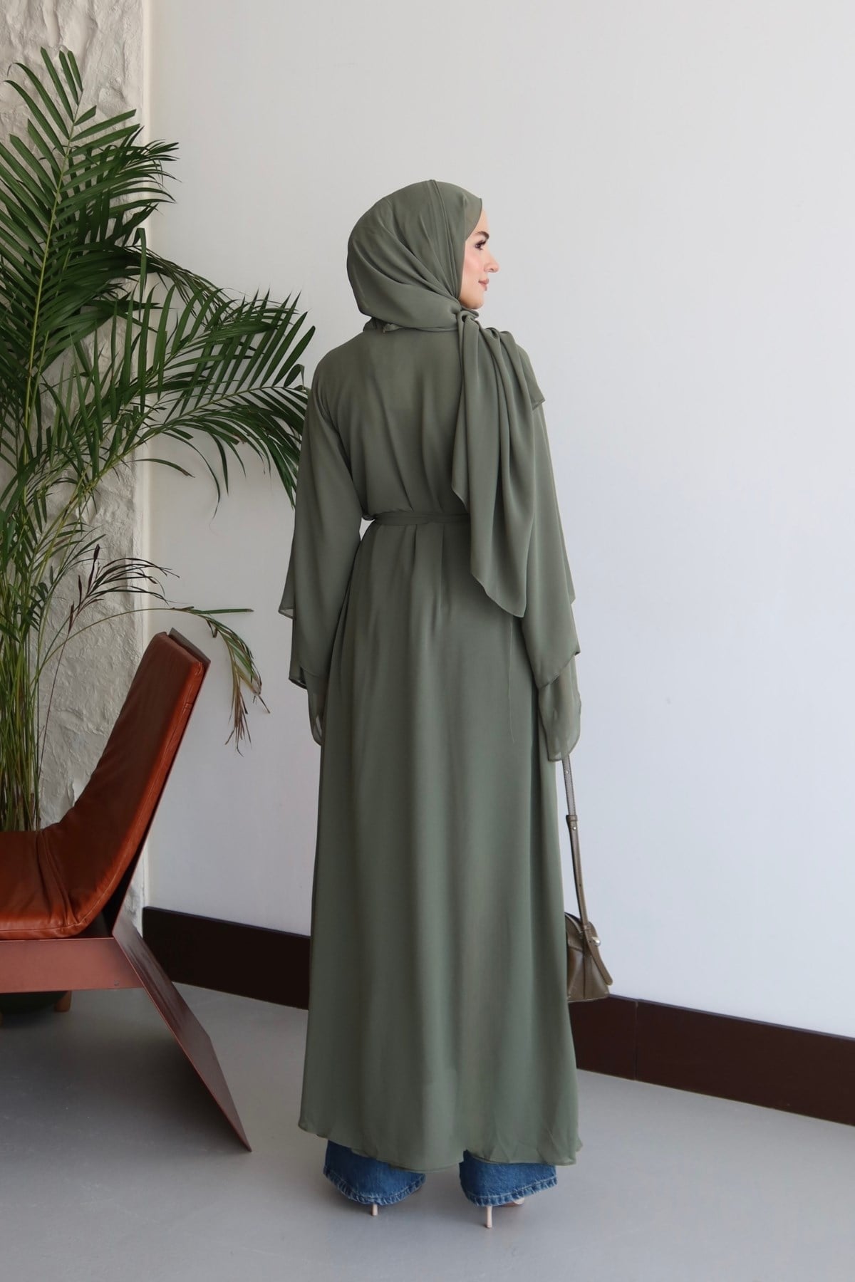 Lavin Şallı Abaya Yeşil
