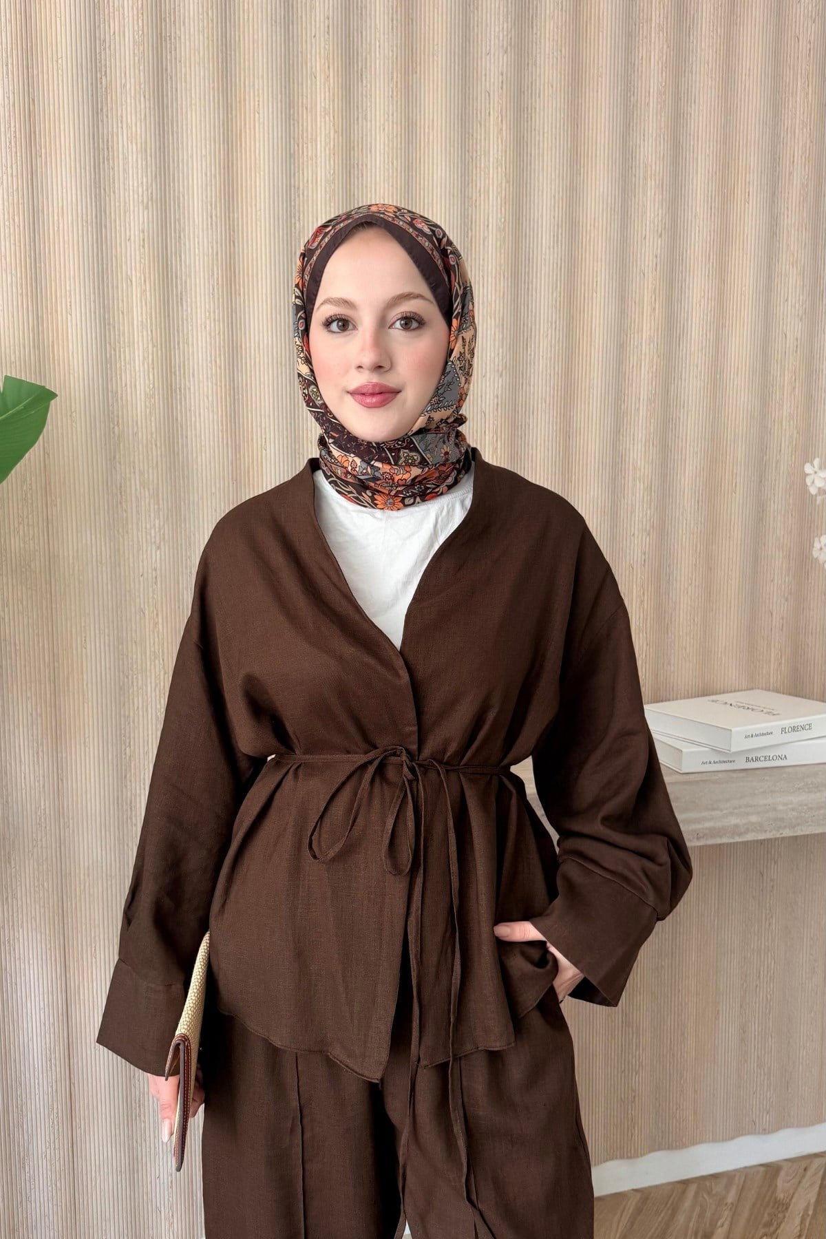 Lily Kimono Takım Kahve