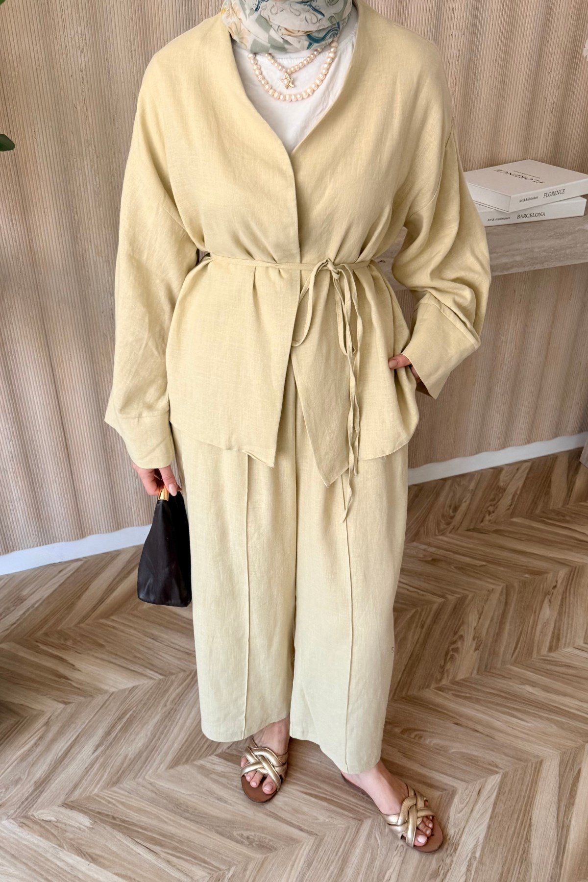 Lily Kimono Takım Sarı