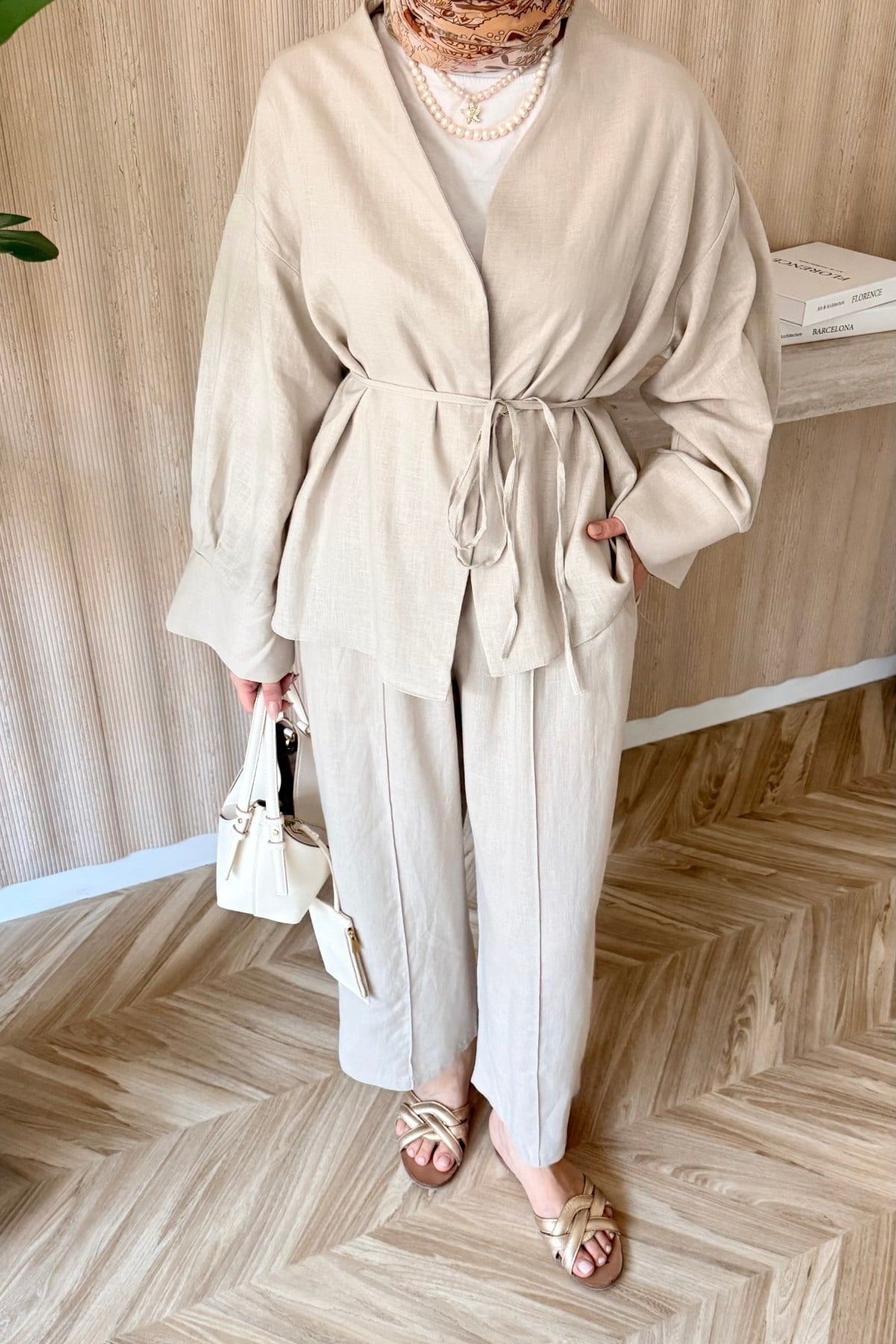 Lily Kimono Takım Taş