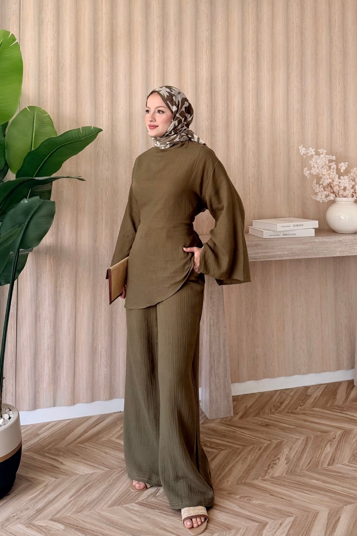 Liya Müslin Takım Haki