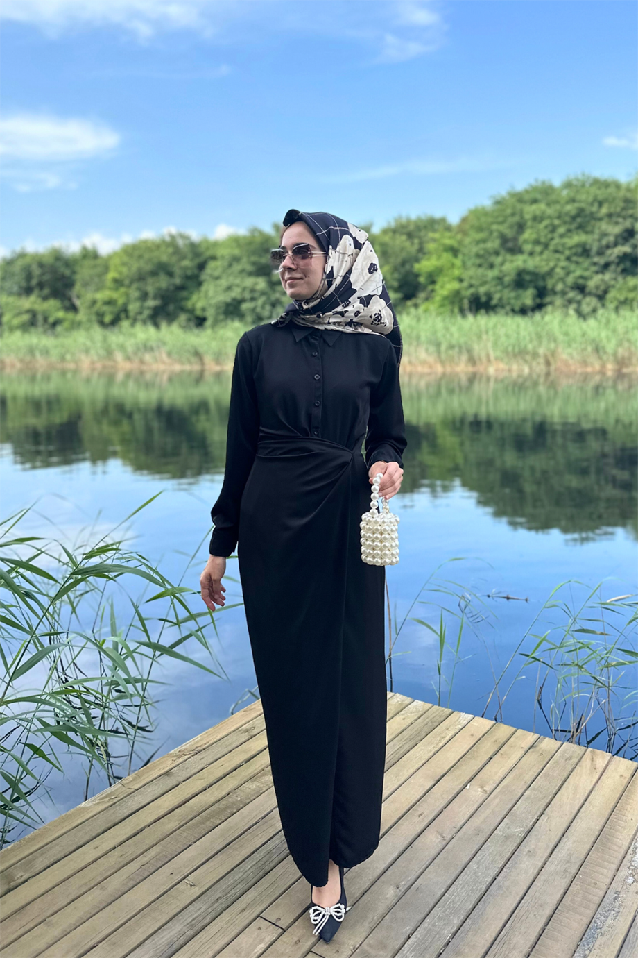 Lora Elbise Siyah