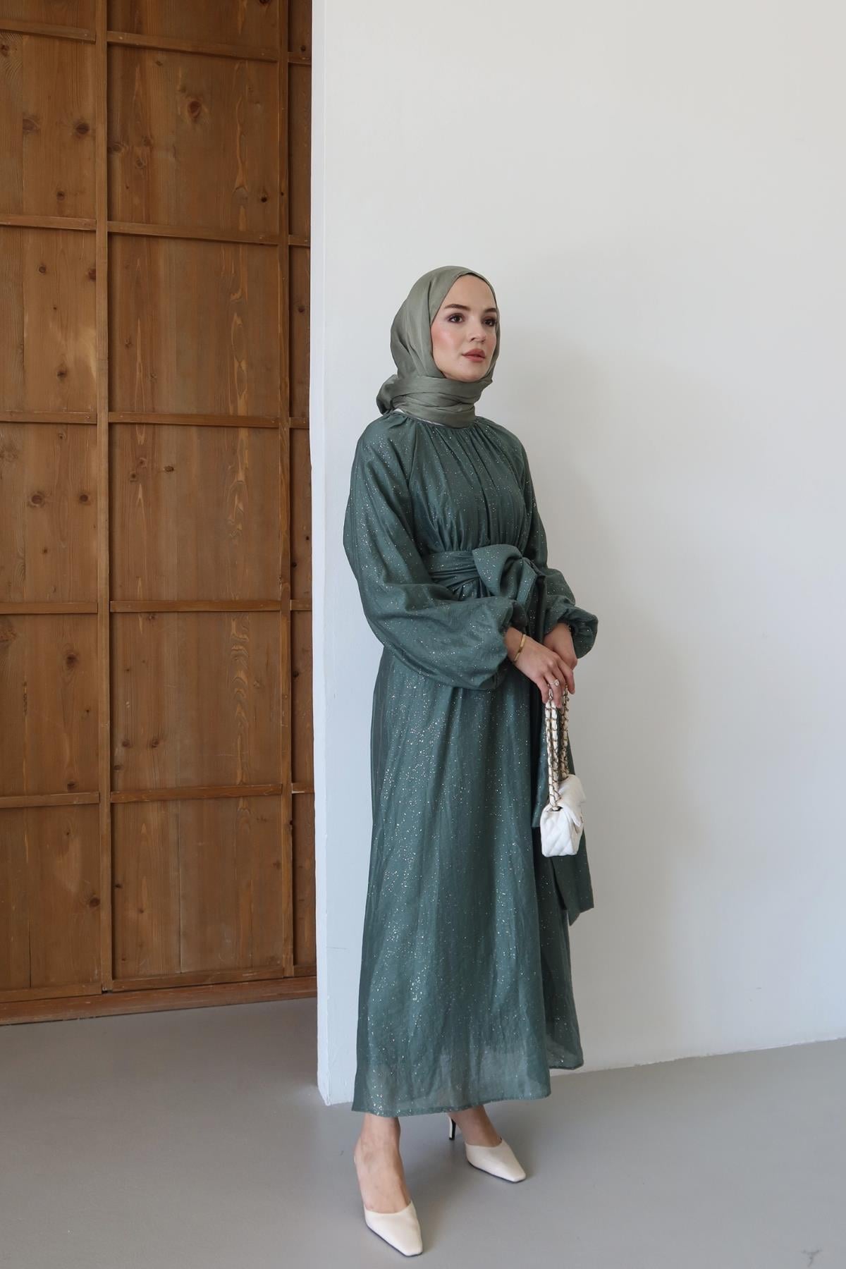 Lumera Elbise Yeşil