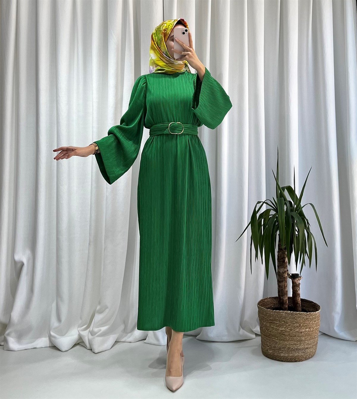 Luna Elbise Yeşil