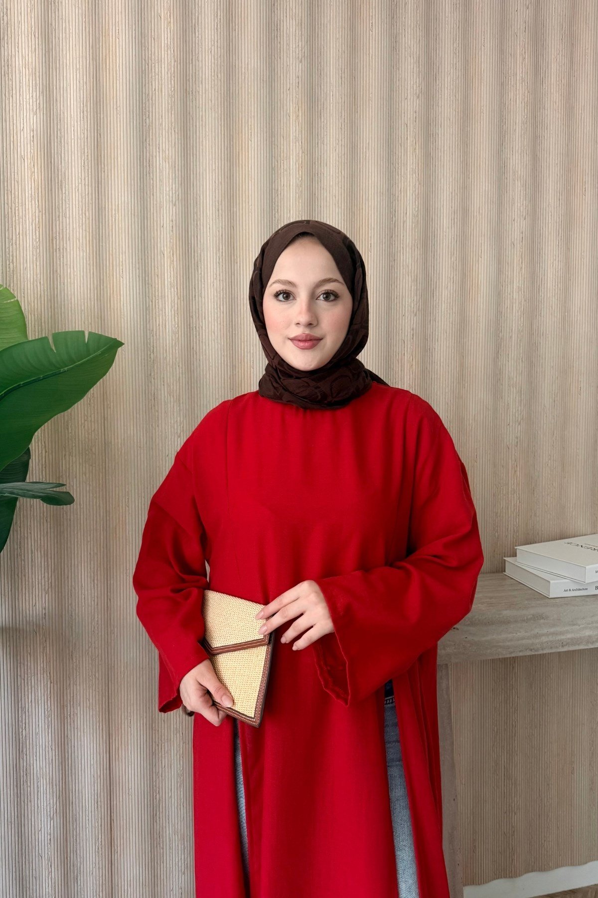 Luvi Parçalı Tunik Kırmızı