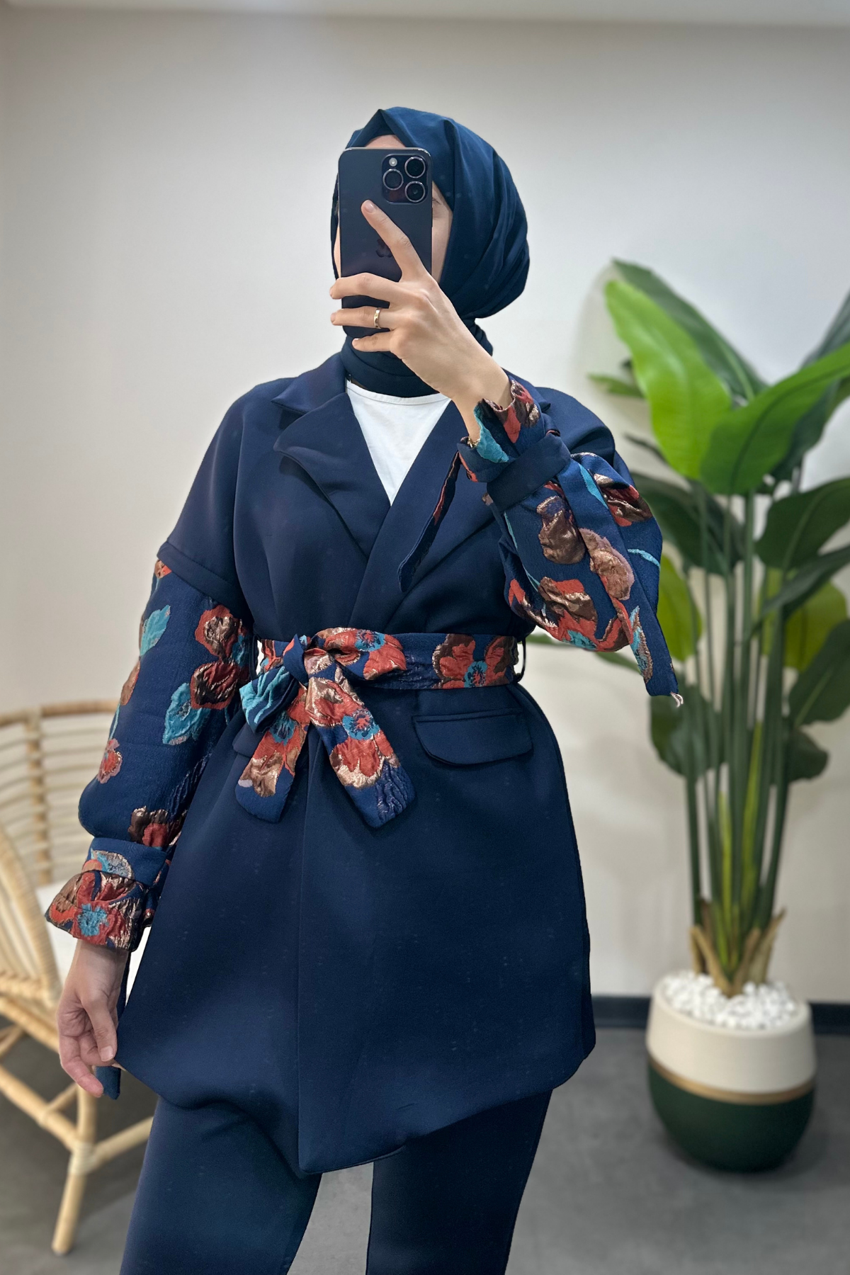 Mabel Kimonolu Takım Lacivert